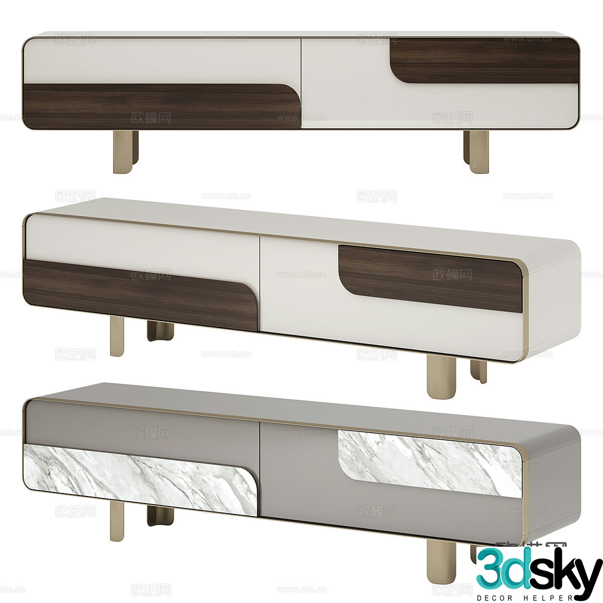 TV cabinet 3d model