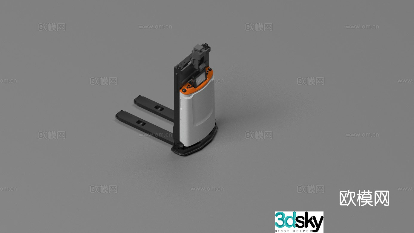 Industrial equipment unmanned transport vehicle 3d model