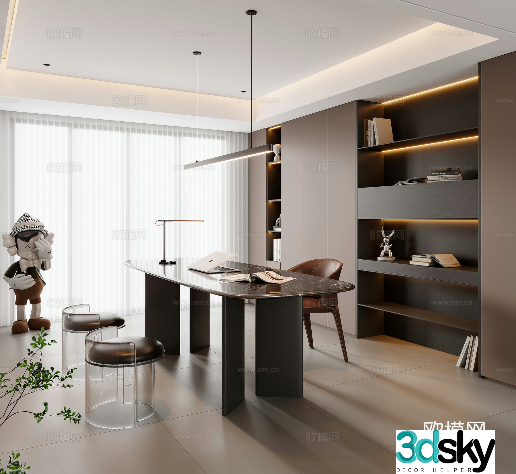 Italian study 3D model