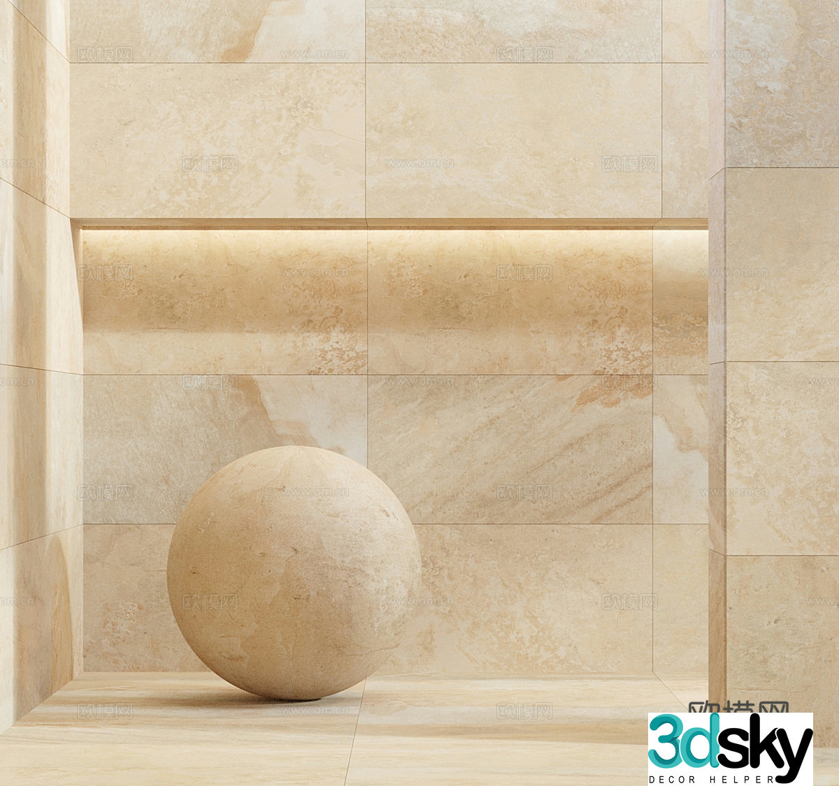 marble slate luxury stone 3d model