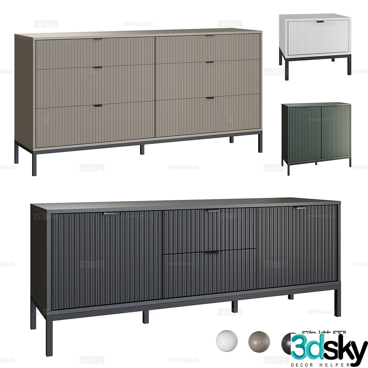 3D model of entrance cabinet