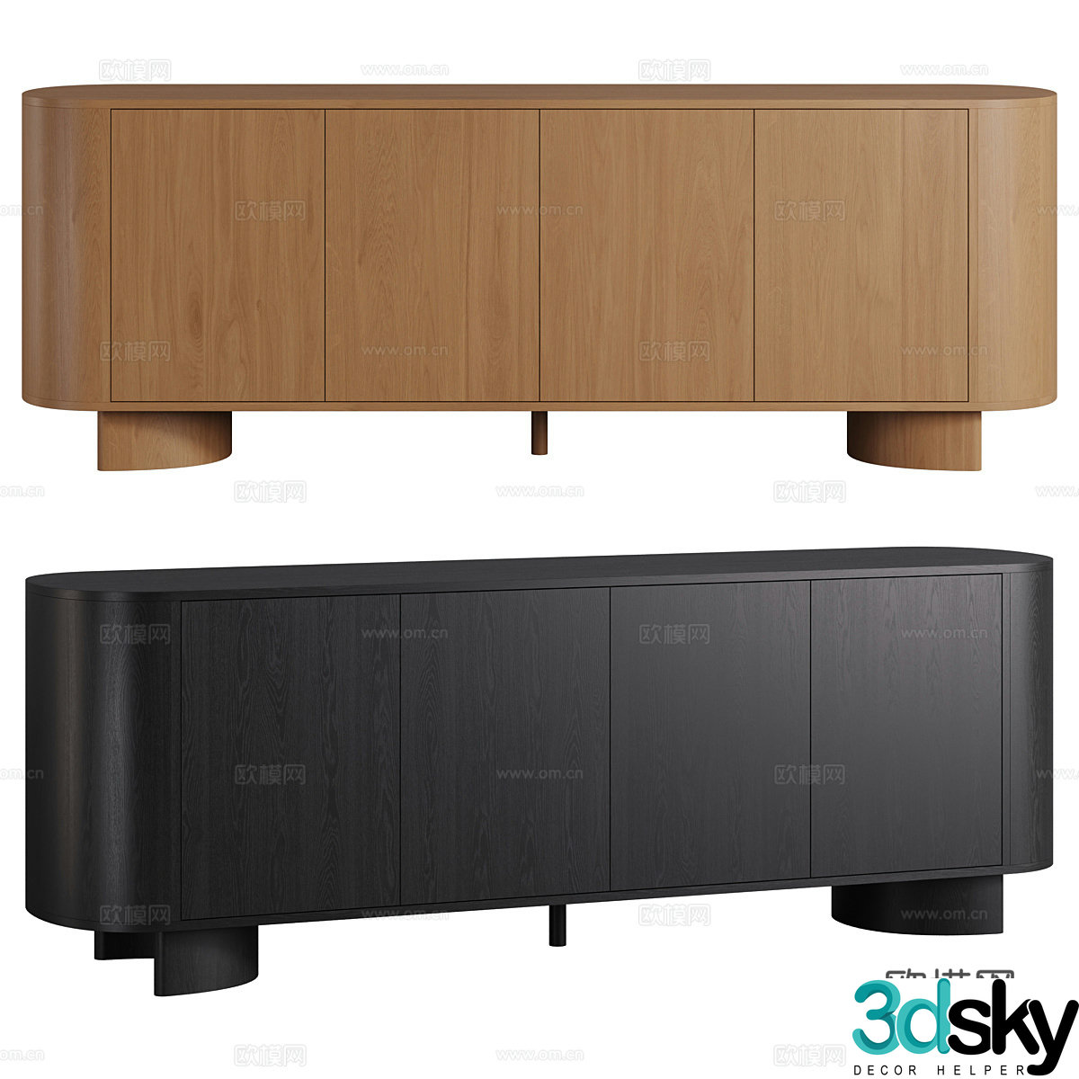 New Chinese style TV cabinet 3d model