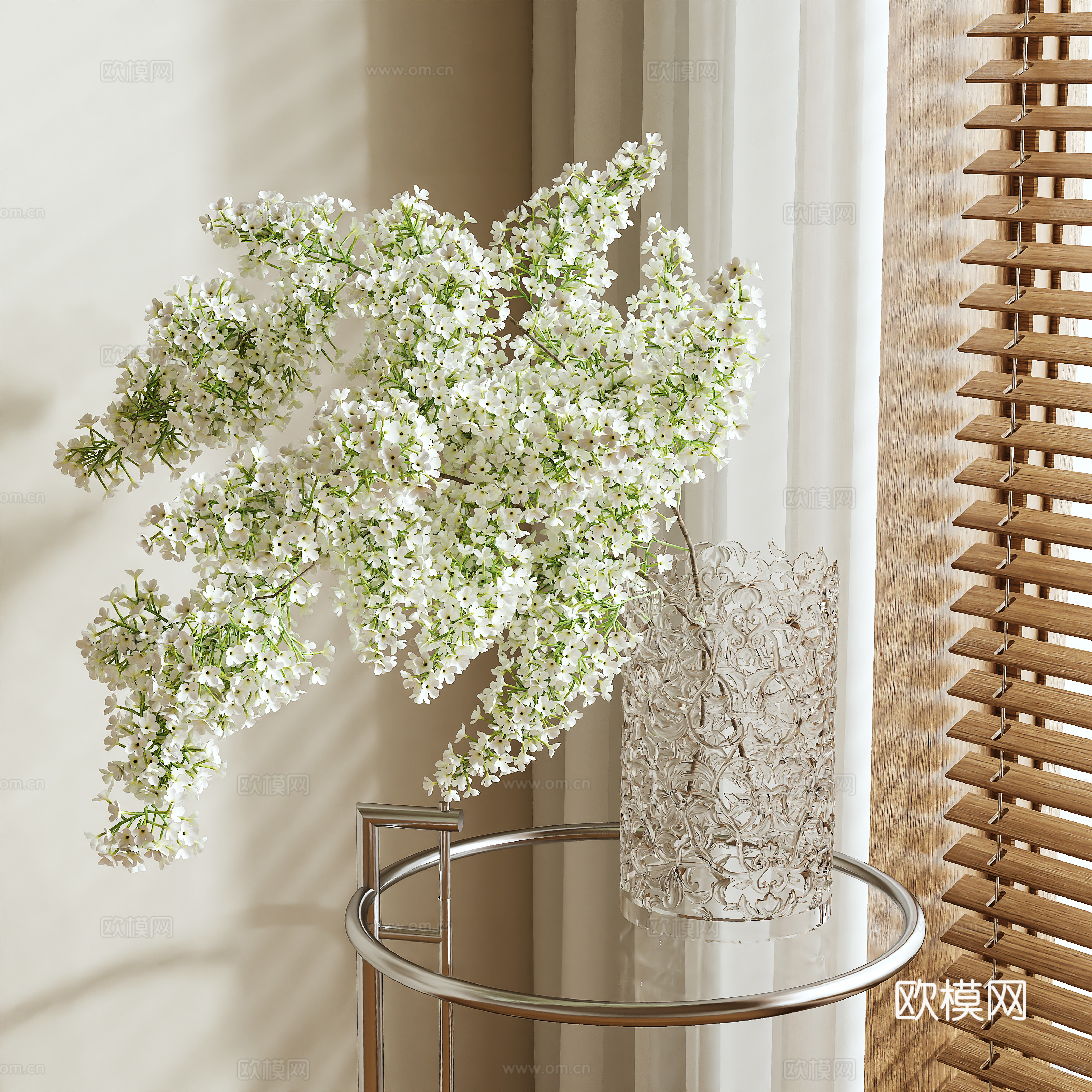 vase floral arrangement flowers flower arrangement 3d model
