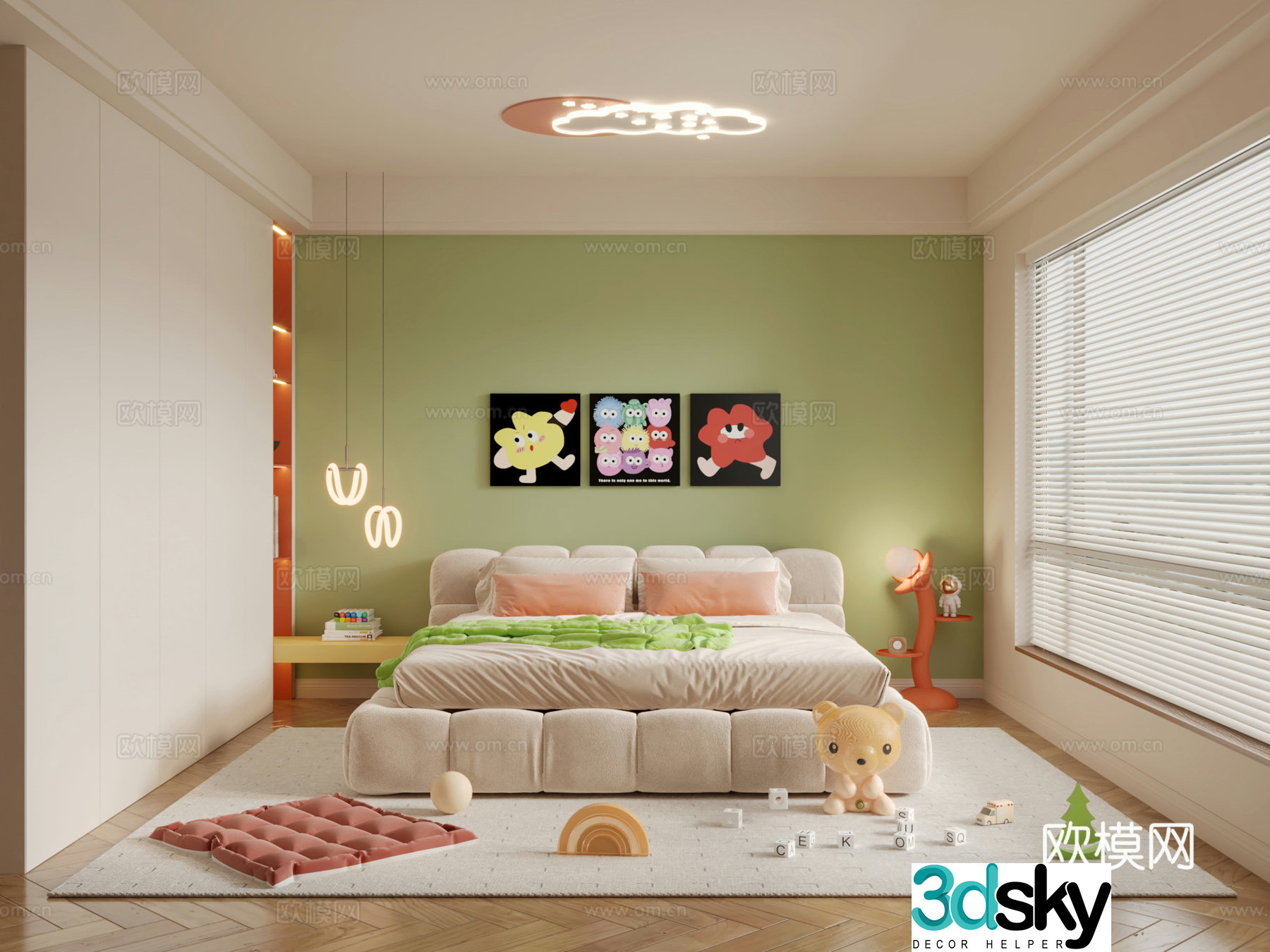 Dopamine Children’s Room 3D Model