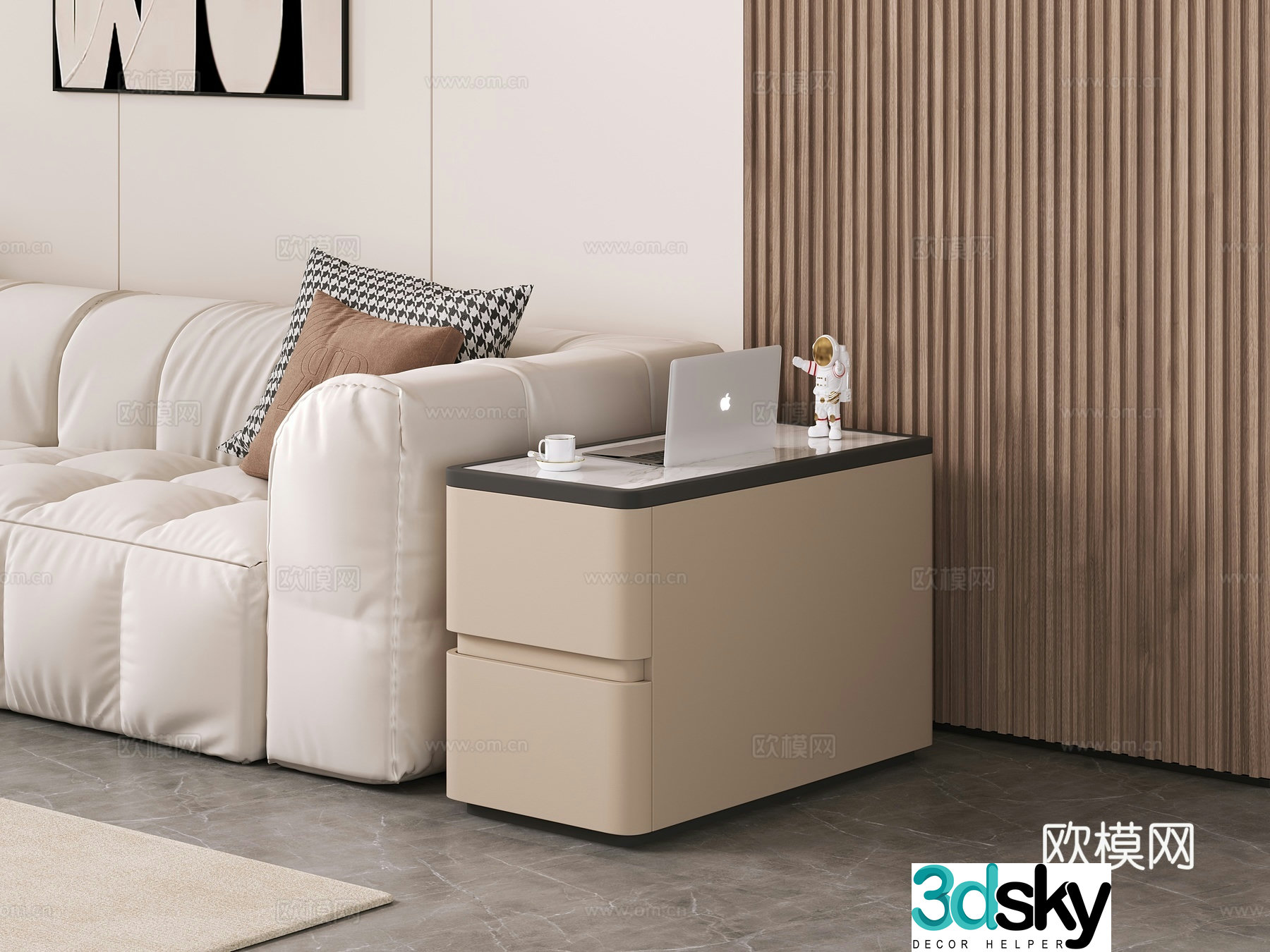 Modern sofa sideboard 3d model
