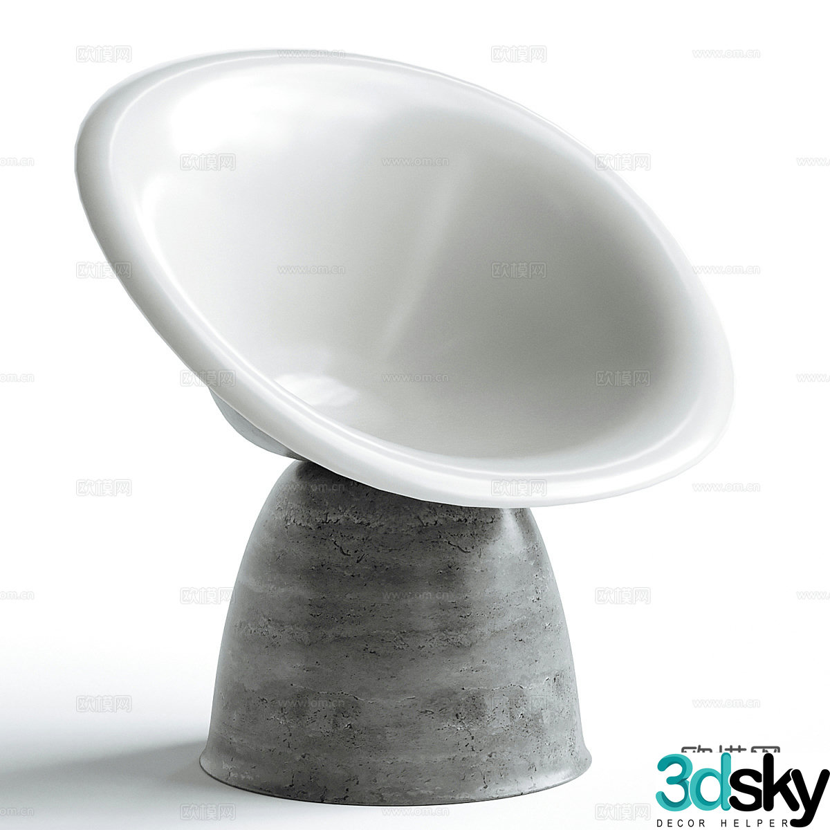 Modern lounge chair 3d model