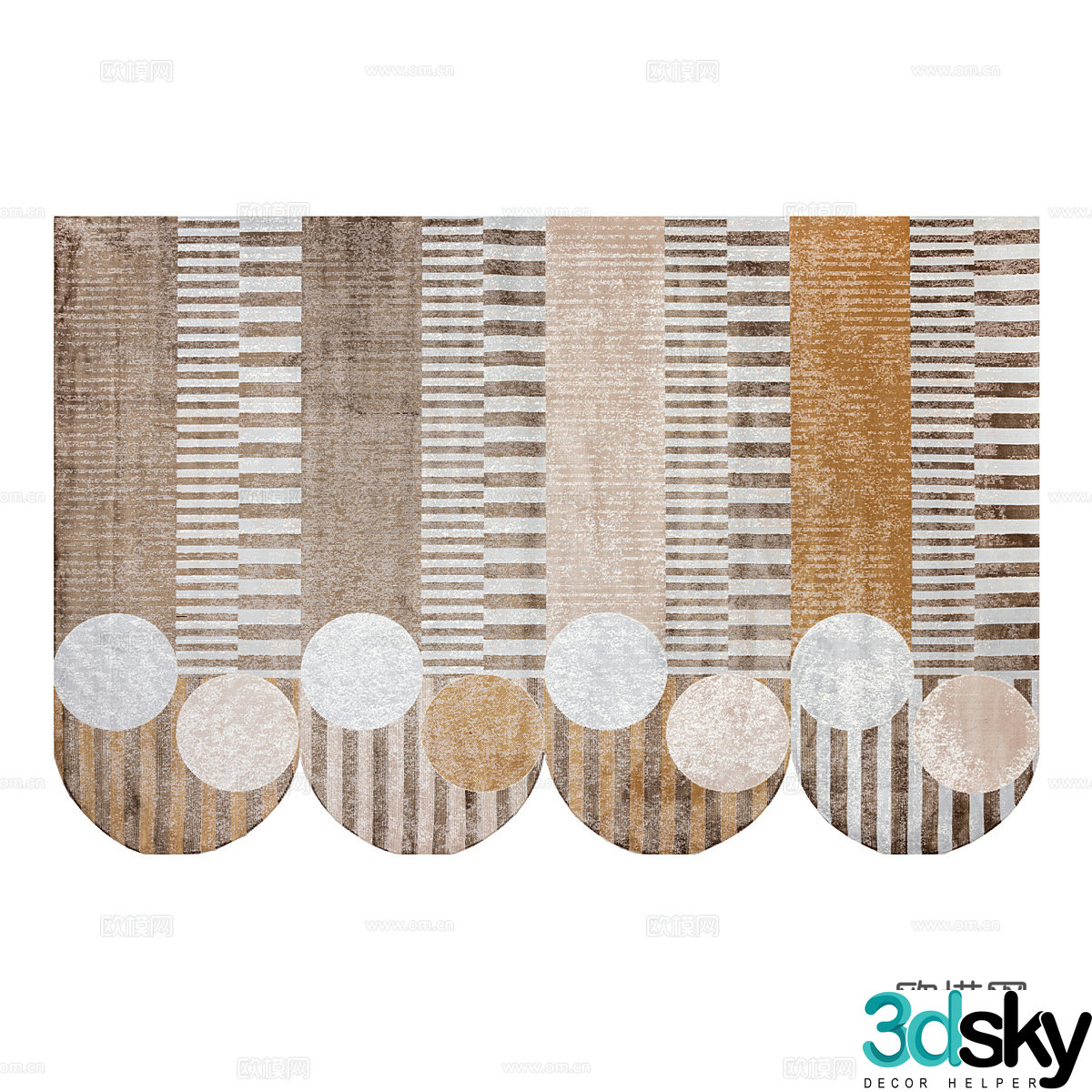 Special shape carpet irregular carpet 3d model