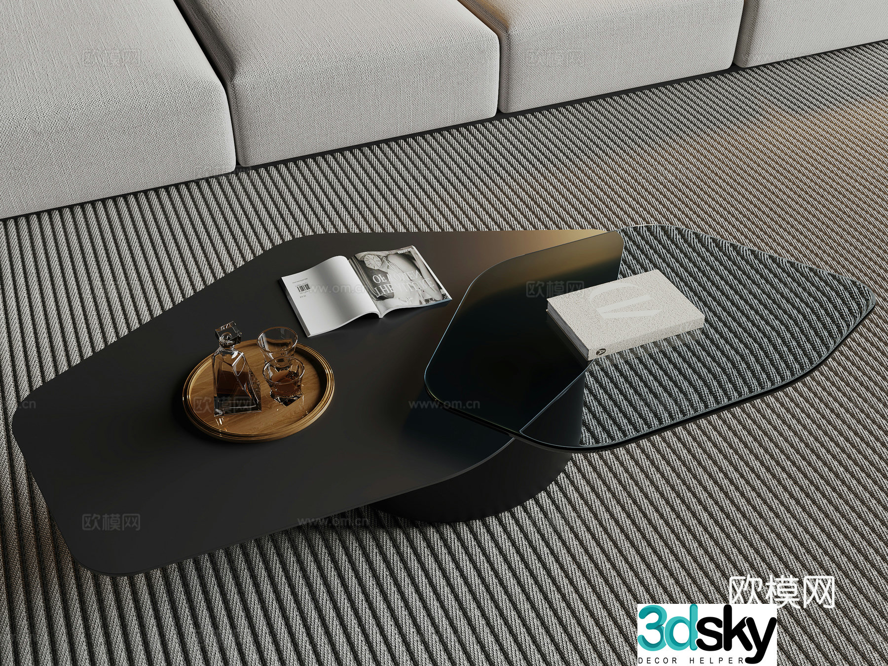 Modern coffee table 3d model