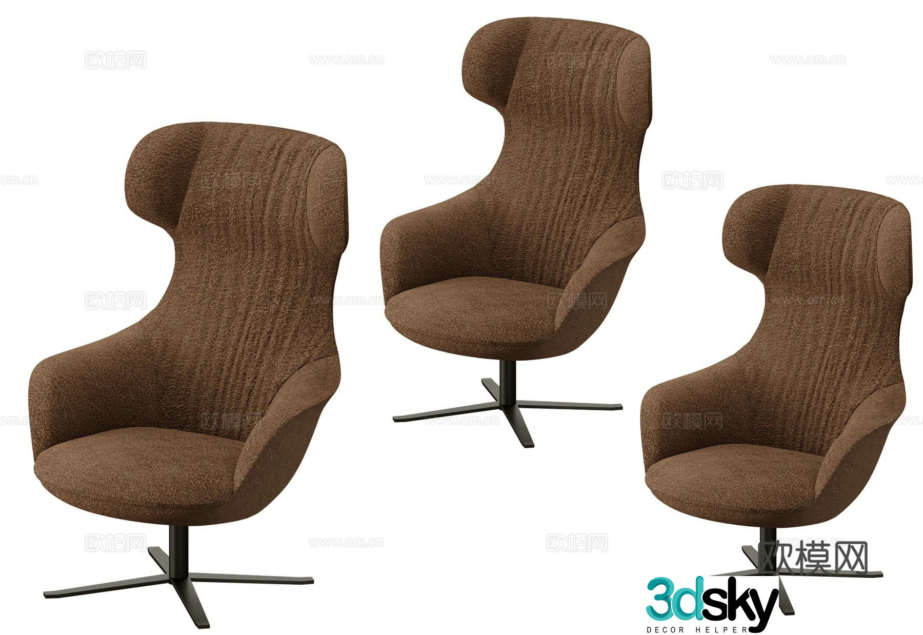 Modern office chair boss chair 3d model