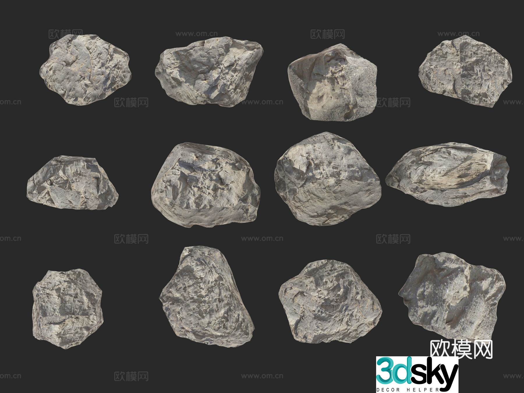 stone stone stone stone landscape stone 3d model