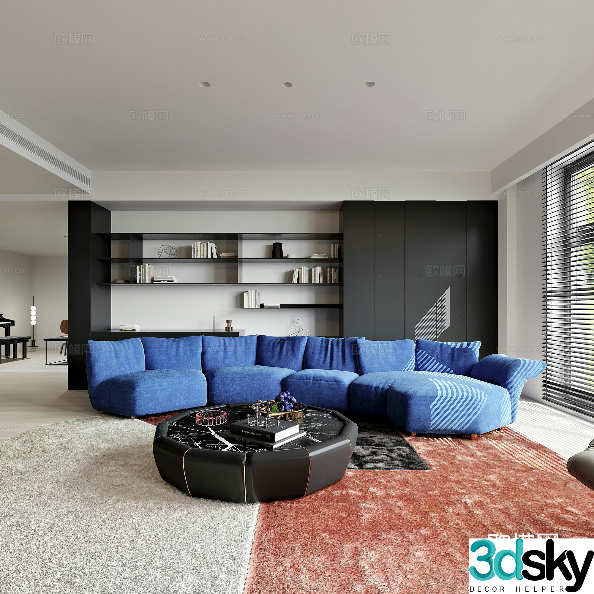 Modern living room 3d model