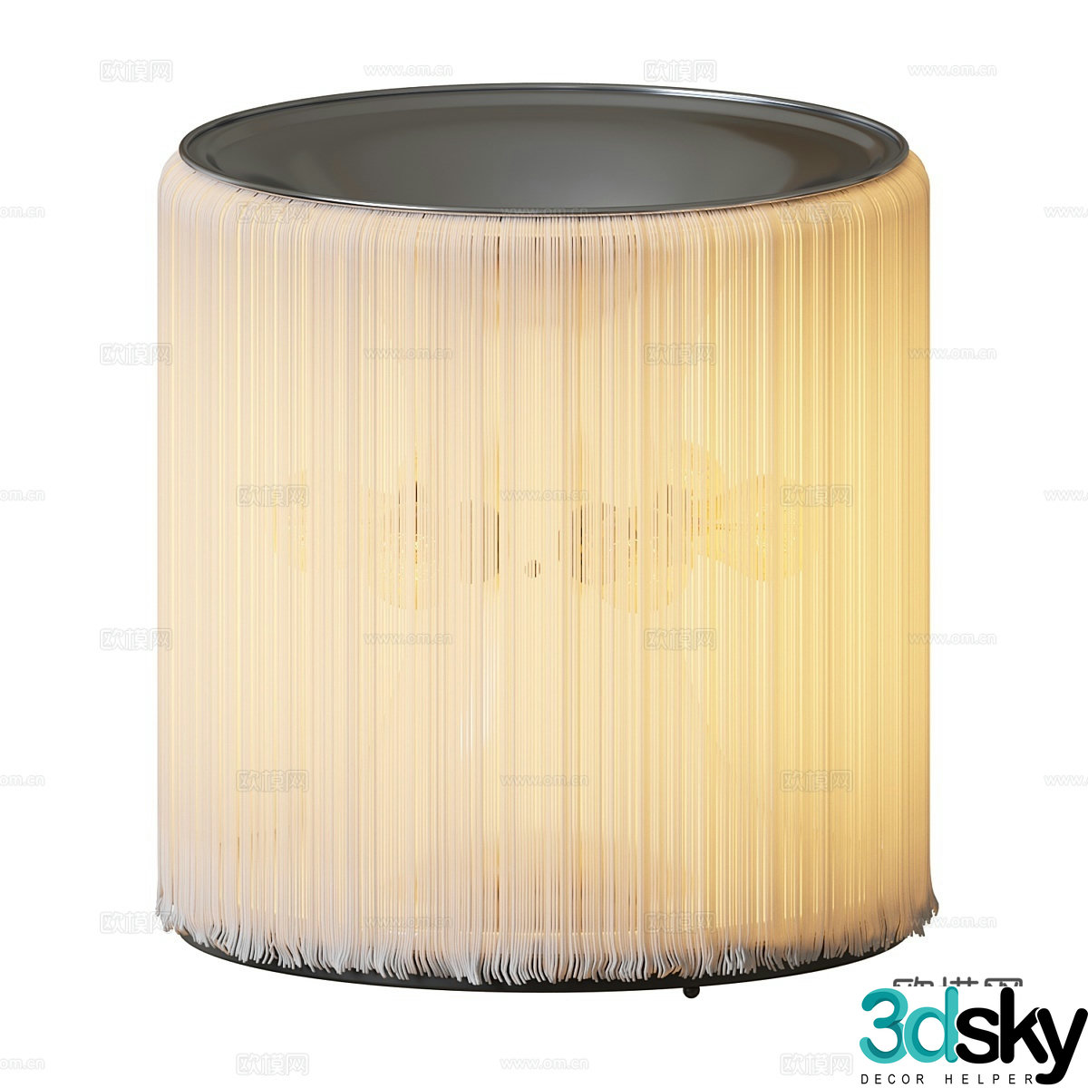Simple table lamp bedroom table lamp 3d model