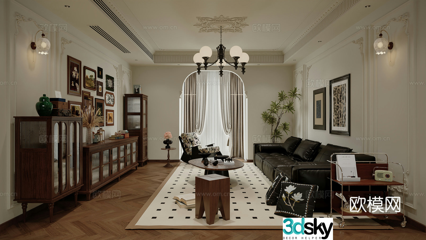French restaurant 3d model