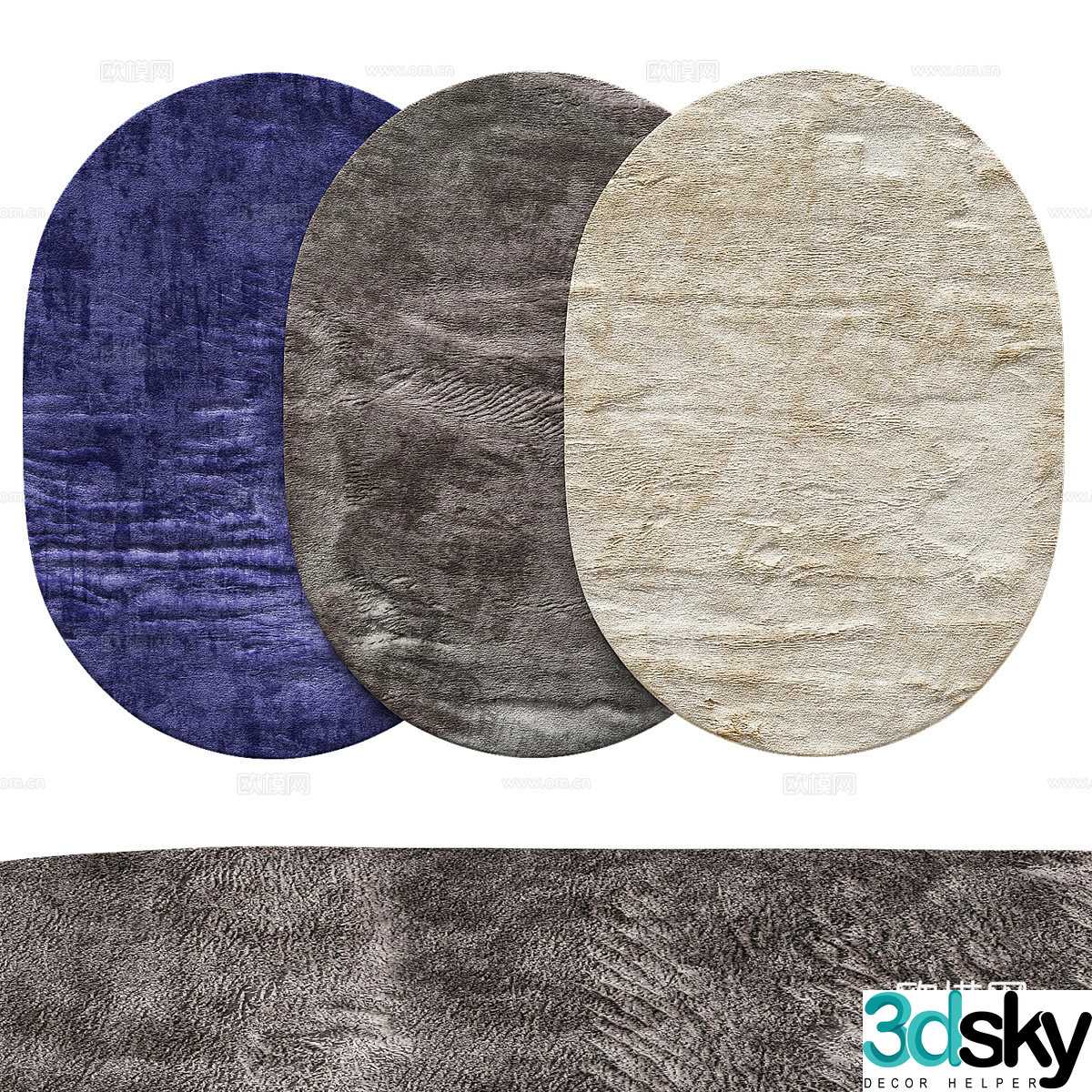 Special shape carpet irregular carpet 3d model