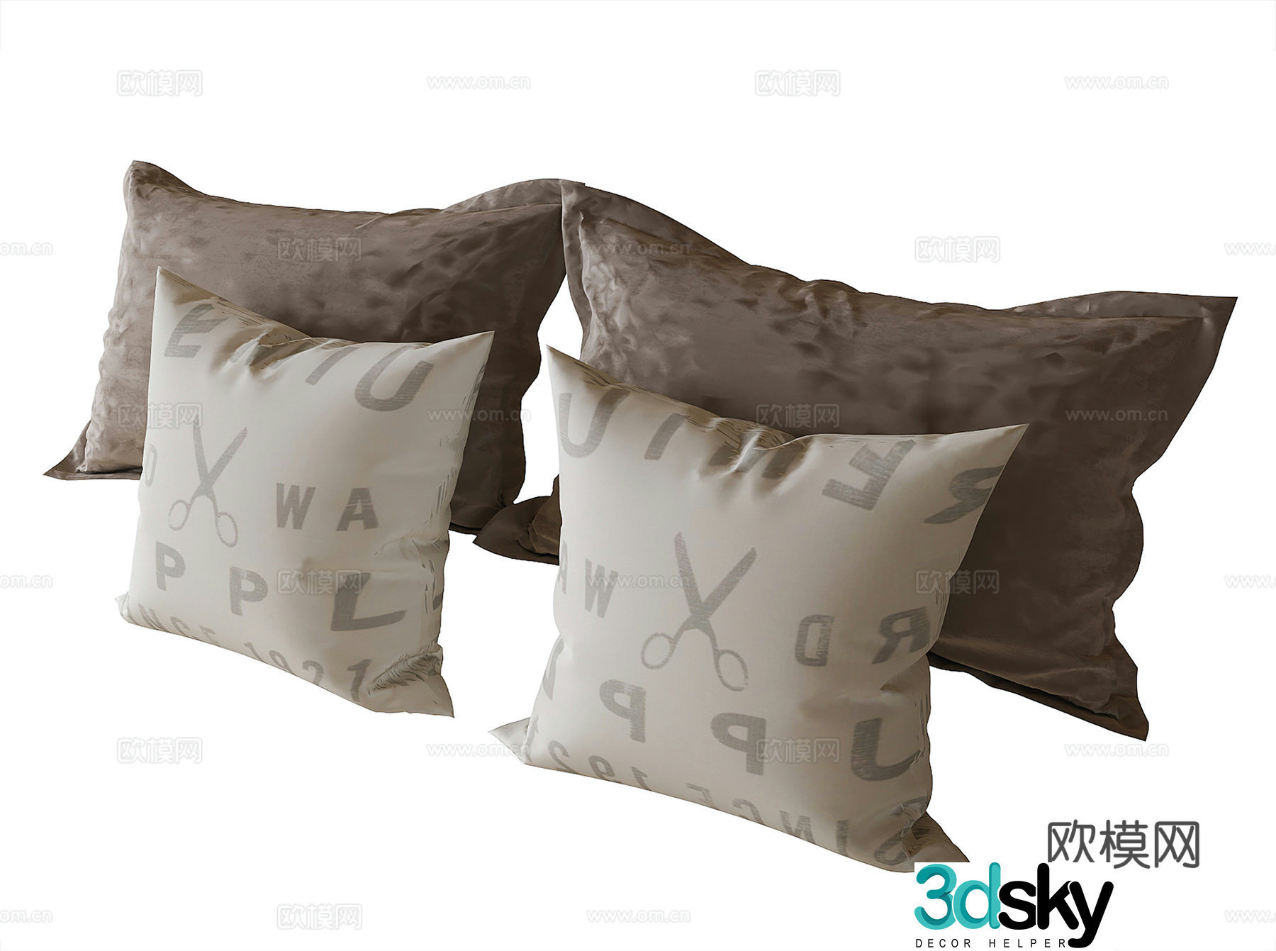 Modern pillow pillow 3d model
