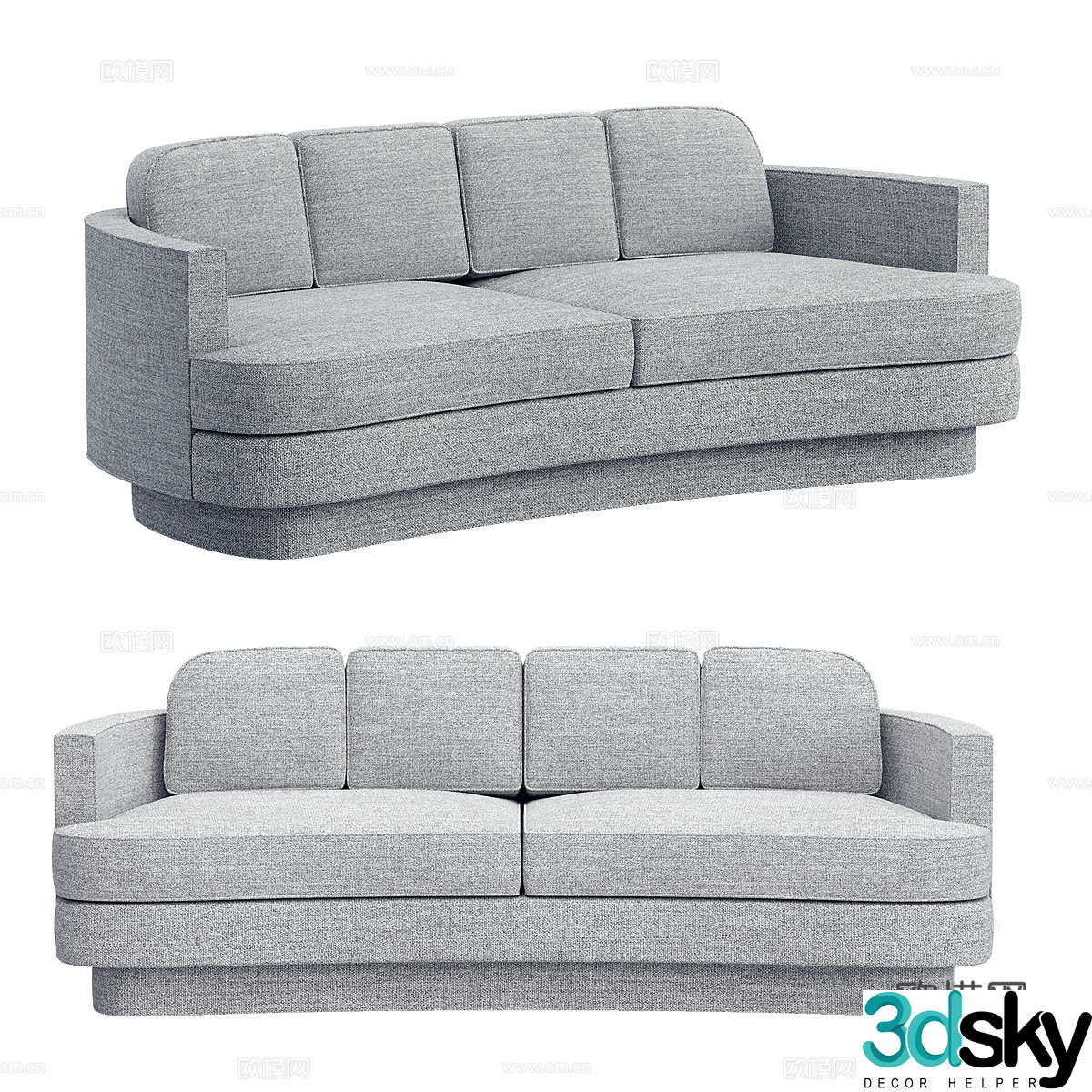 Modern love sofa 3d model