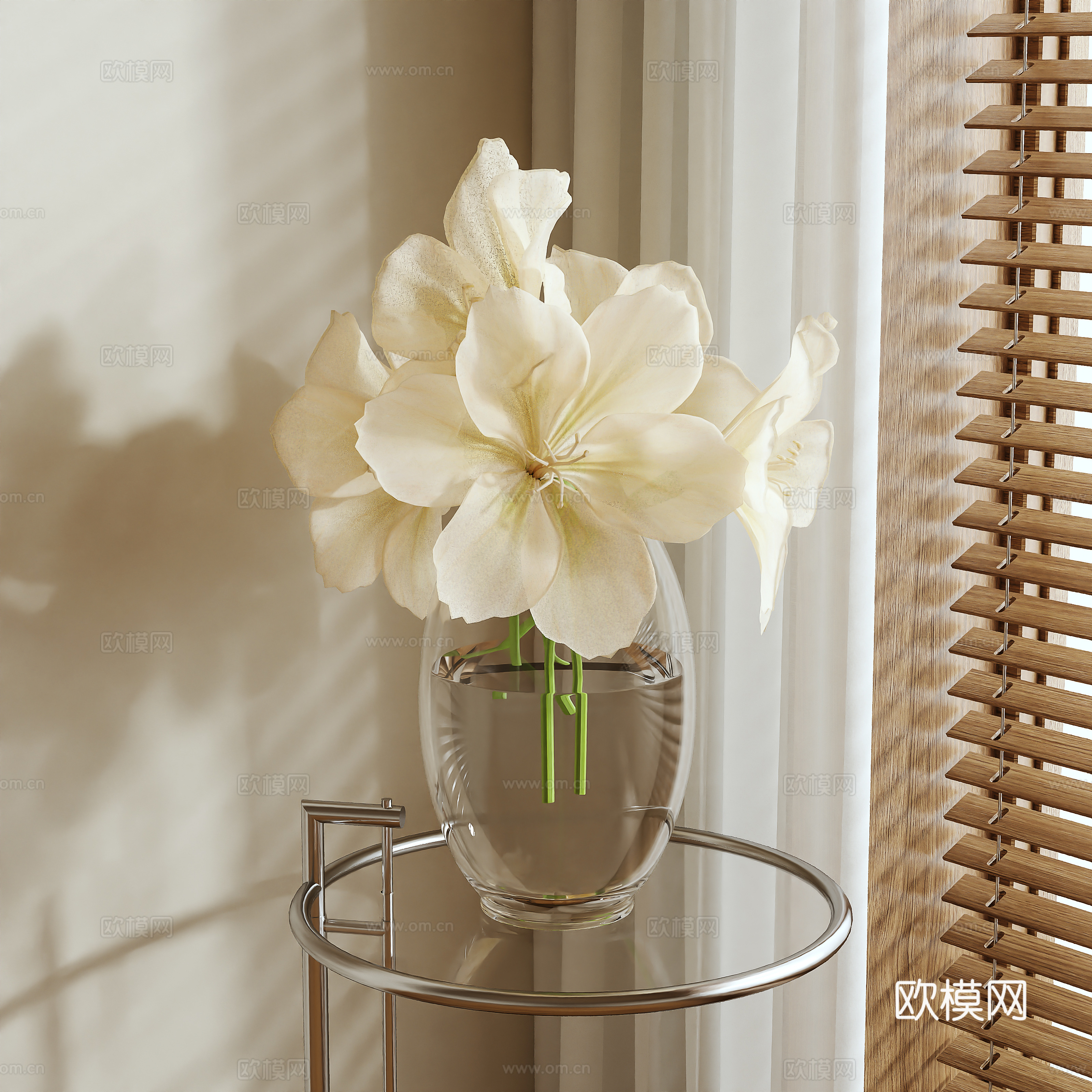 Vase Flower Art Flower Arrangement 3D Model