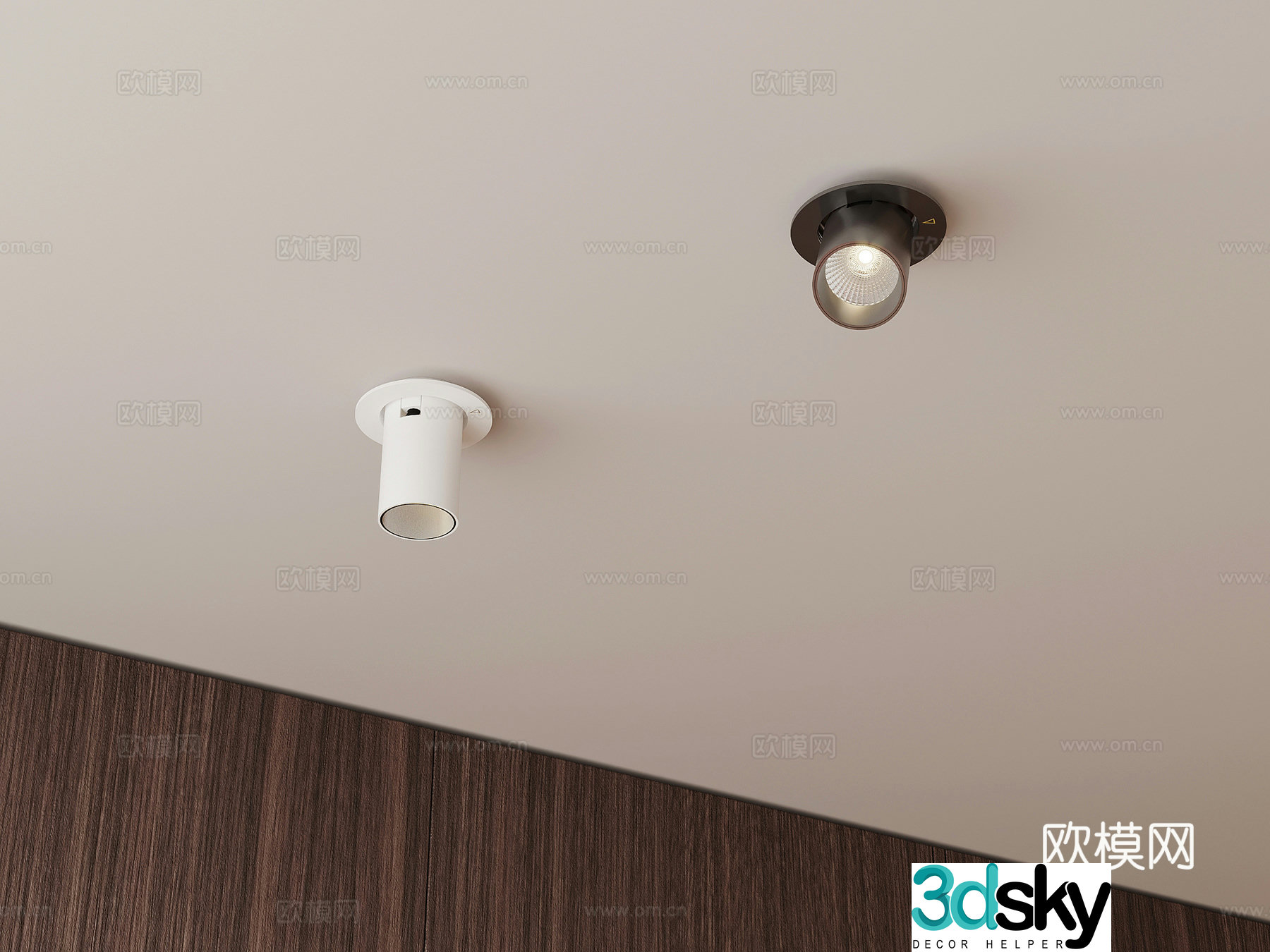 Modern spotlight downlight 3d model