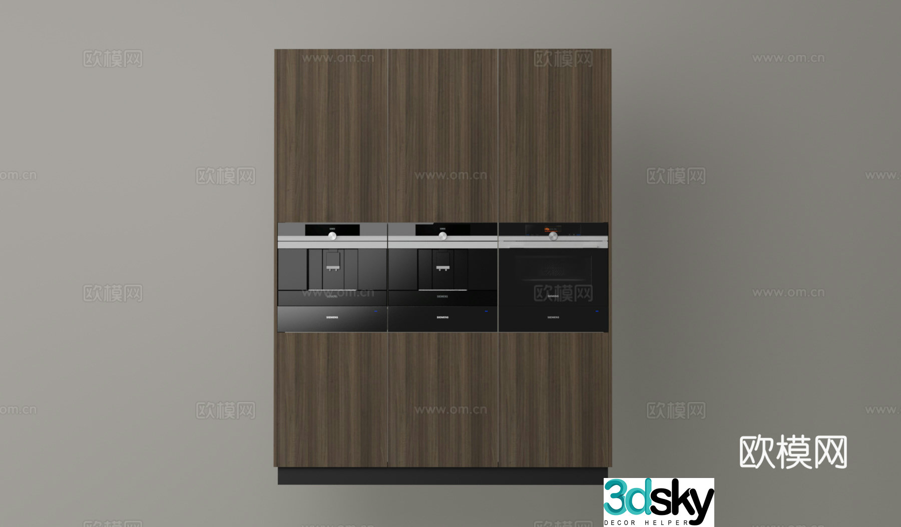 Siemens built-in oven 3d model