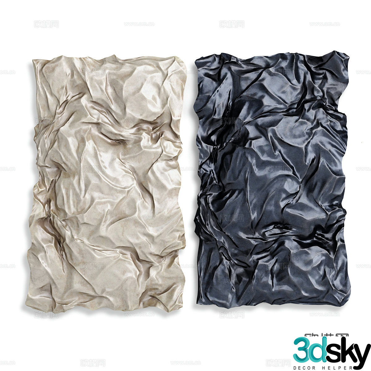 Abstract wall decoration art hanging 3d model
