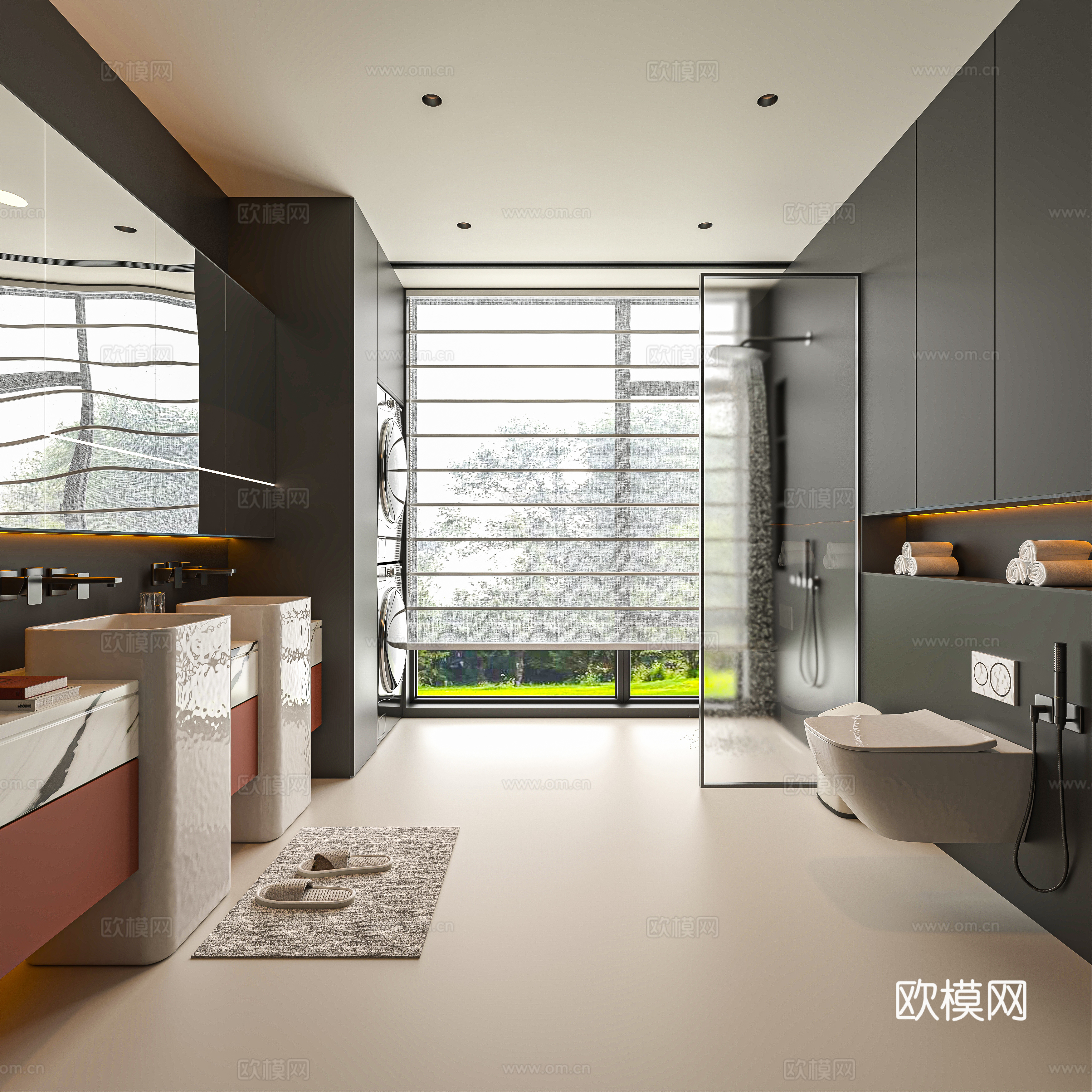 Italian bathroom 3d model