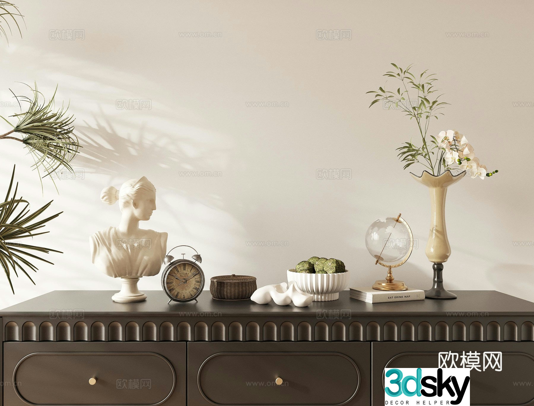 American jewelry furnishings sculpture vase 3d model