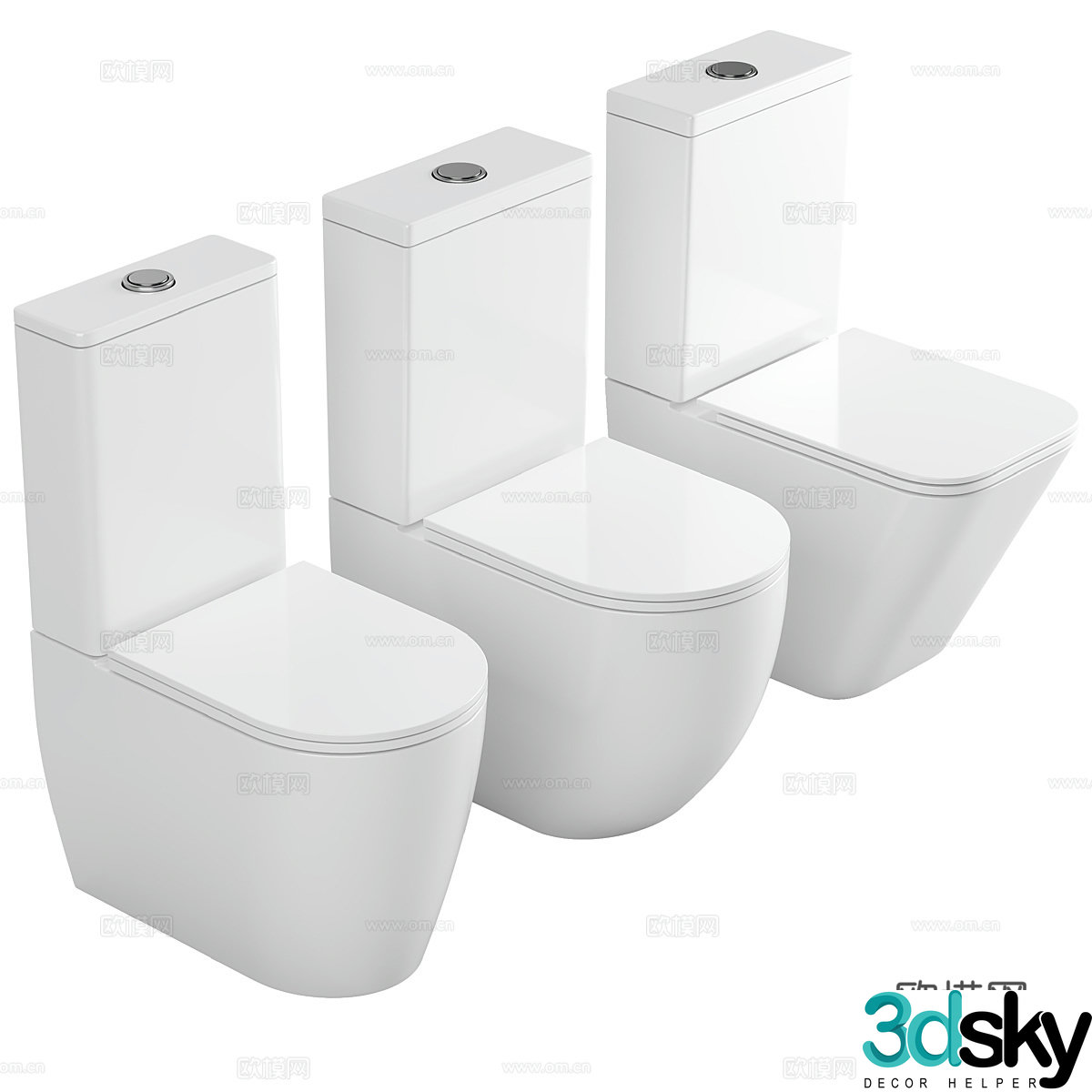 toilet 3d model