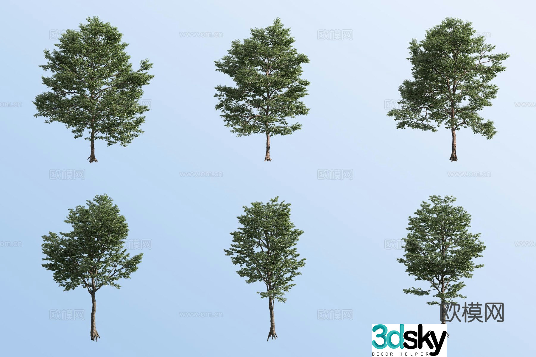 landscape tree arbor trees 3d model