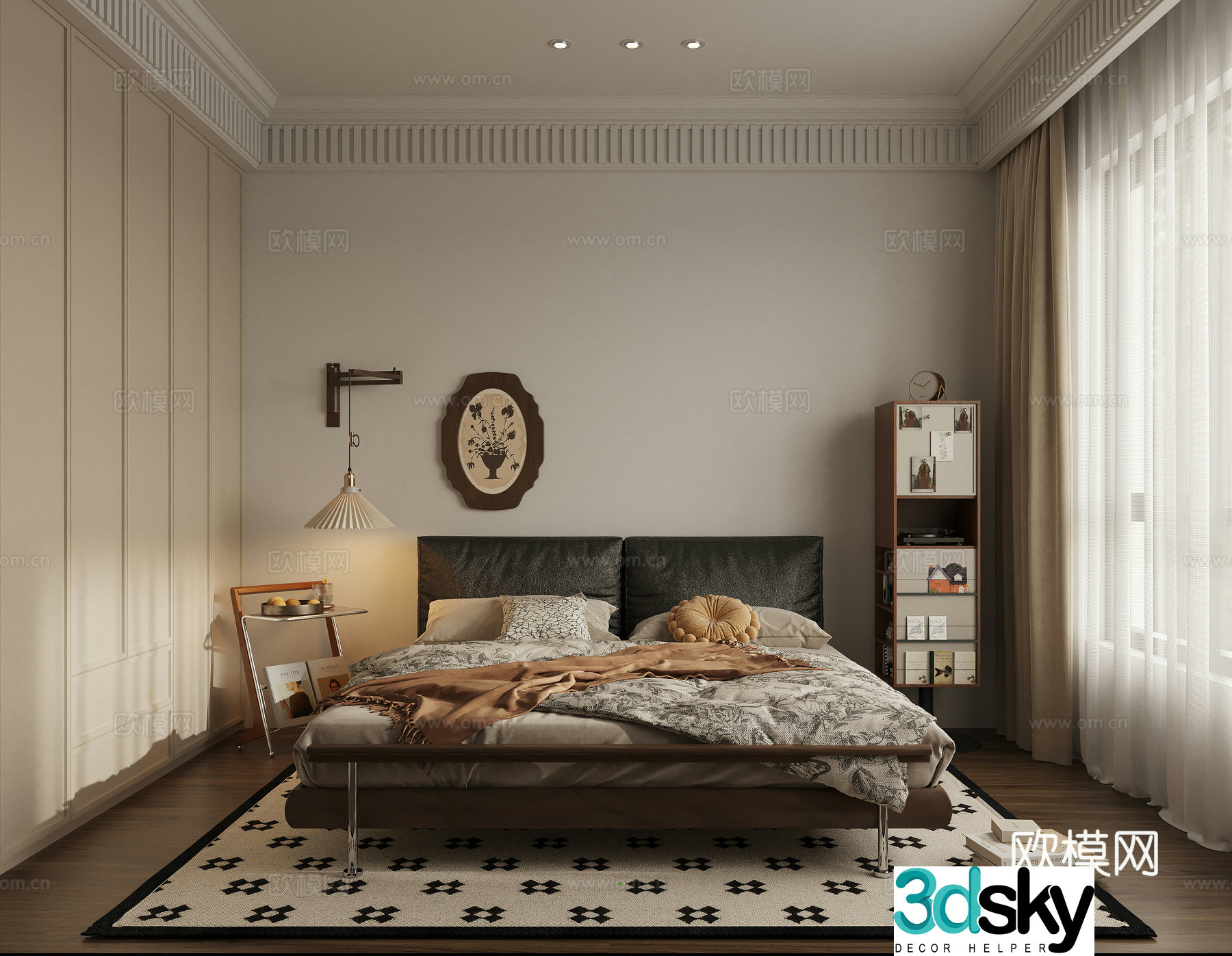 Medieval style bedroom second bedroom 3D model