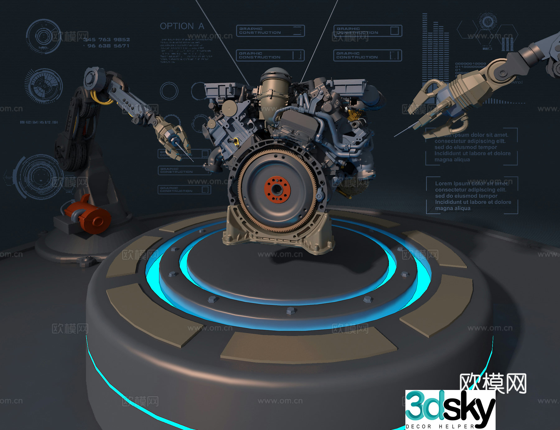 Intelligent mechanical beauty 3D model