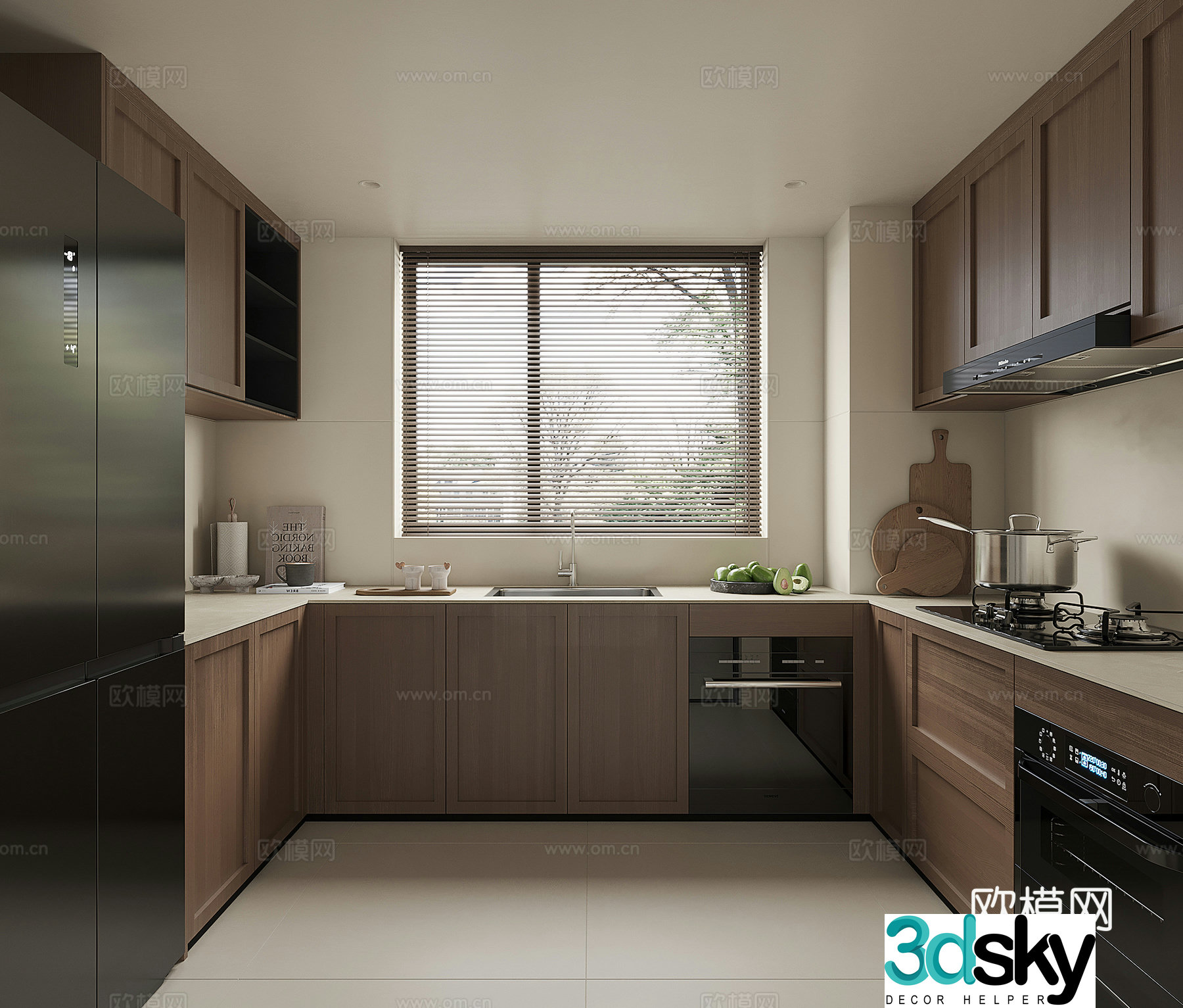 Modern kitchen 3d model