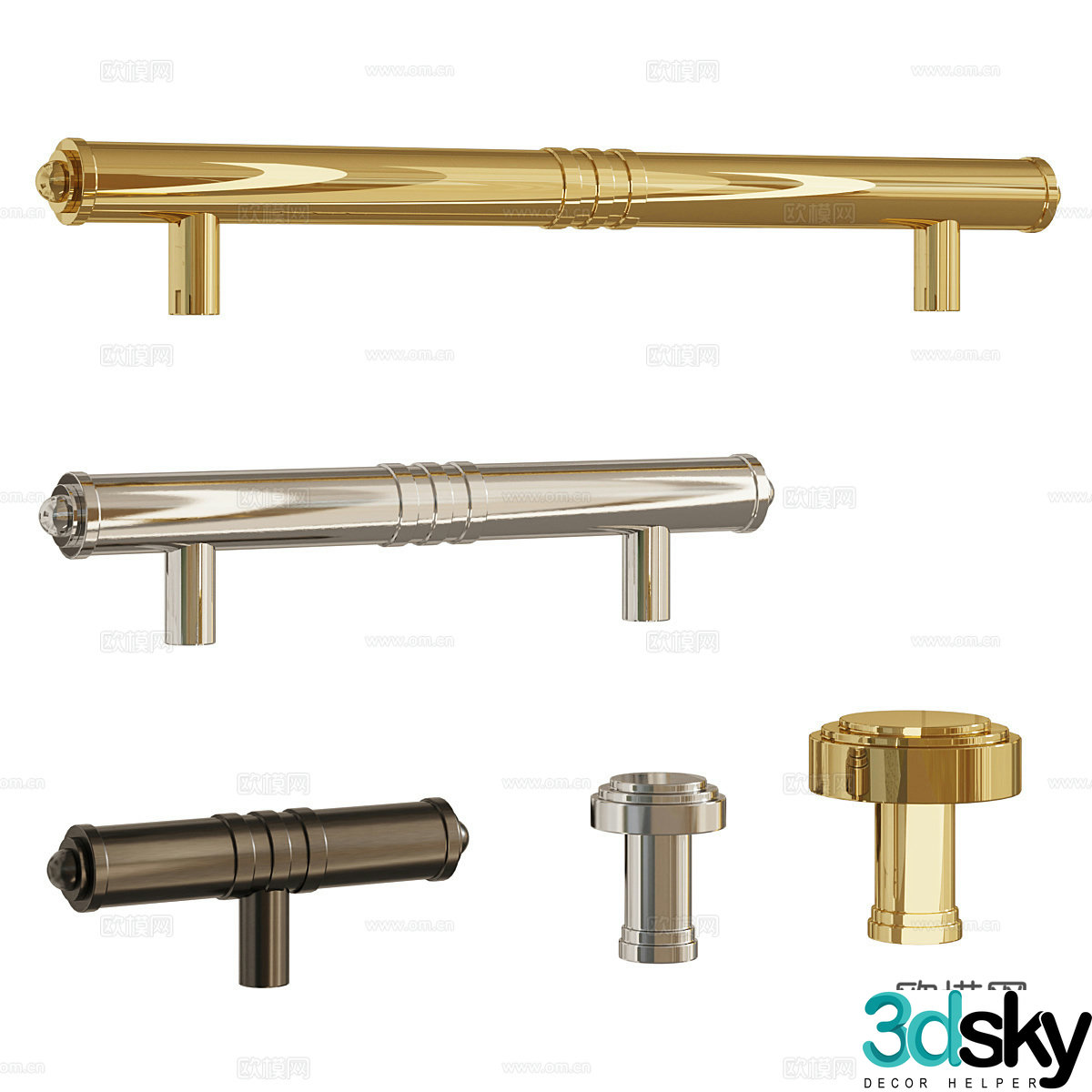 door handle drawer handle 3d model
