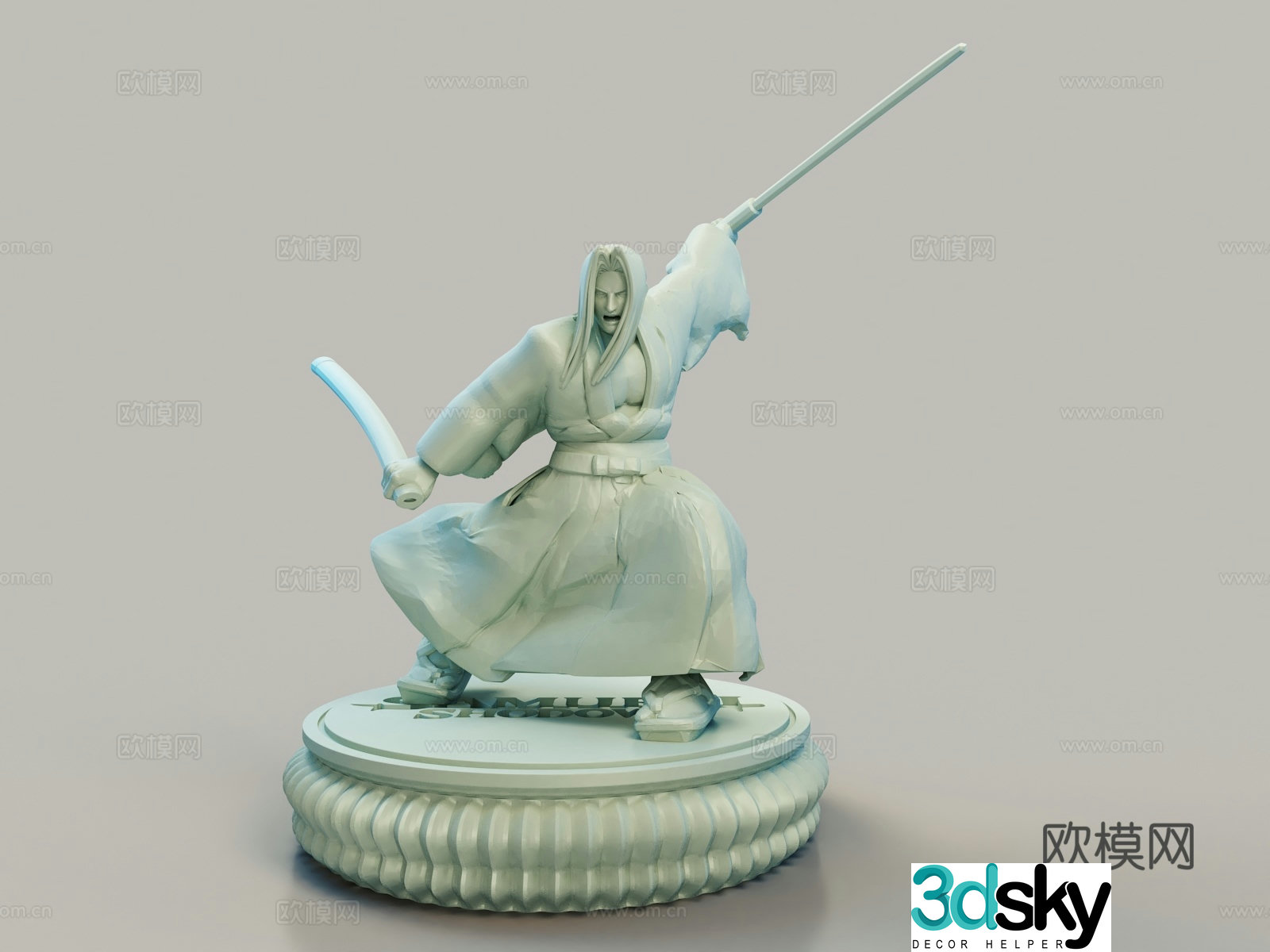Game Character Game Character Yukyo Yuki Samurai 3D Model