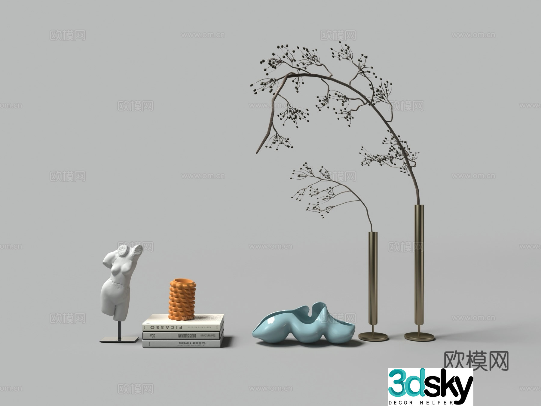 Jewelry ornaments Vase Book 3D Model