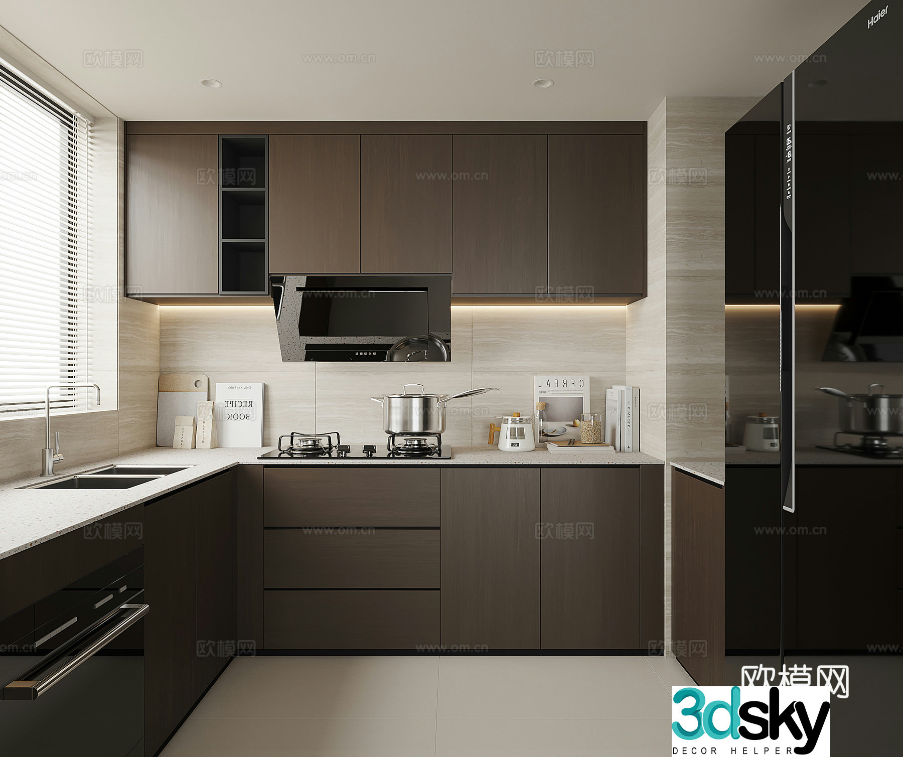 Modern kitchen 3d model
