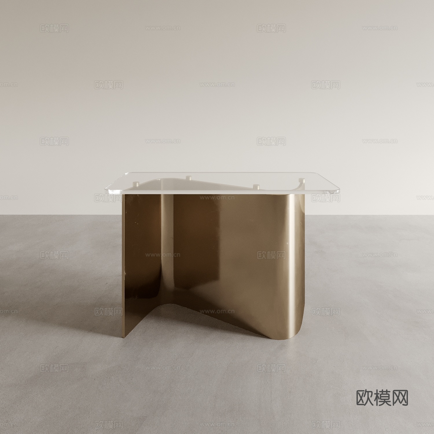 Light luxury side table corner table 3D model