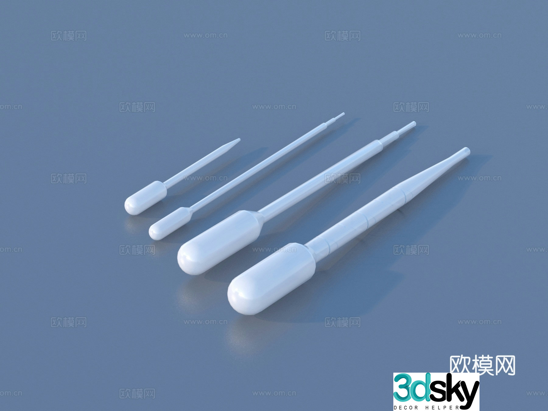 Straw Experimental Equipment 3D Model