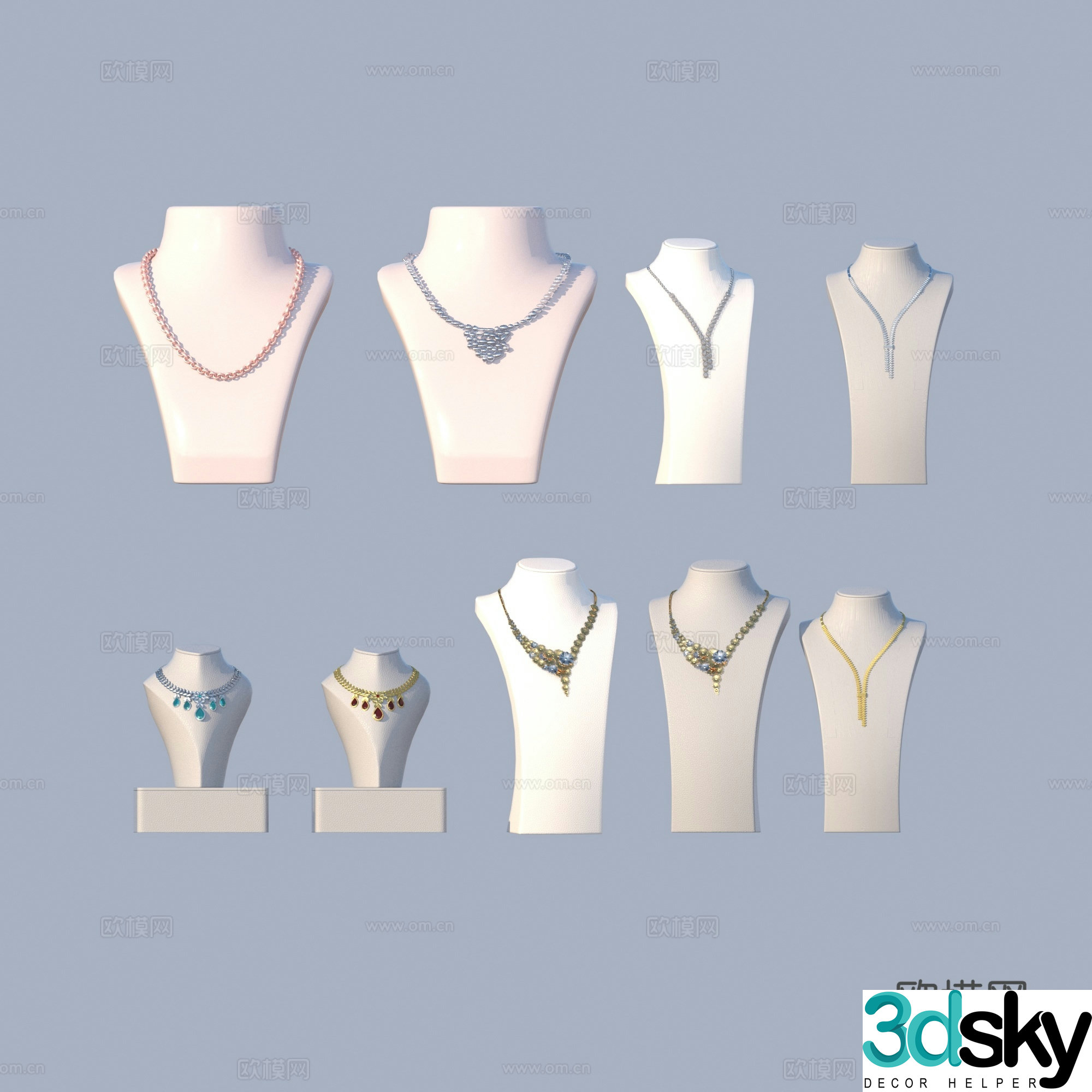 Jewelry Necklace 3d Model