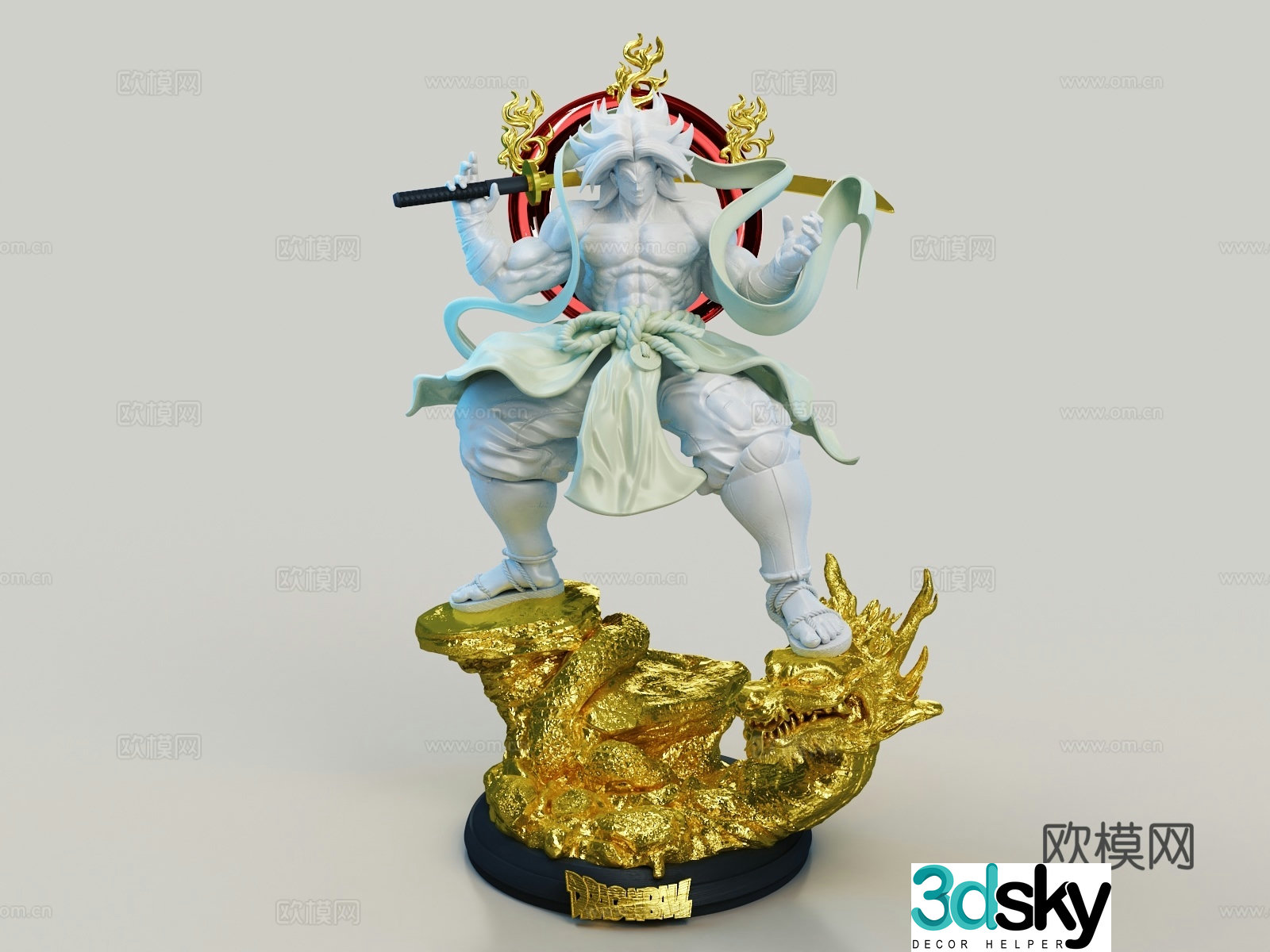 Dragon Ball Sun Wukong Akira Toriyama Comic Figure Character Sculpture 3D Model