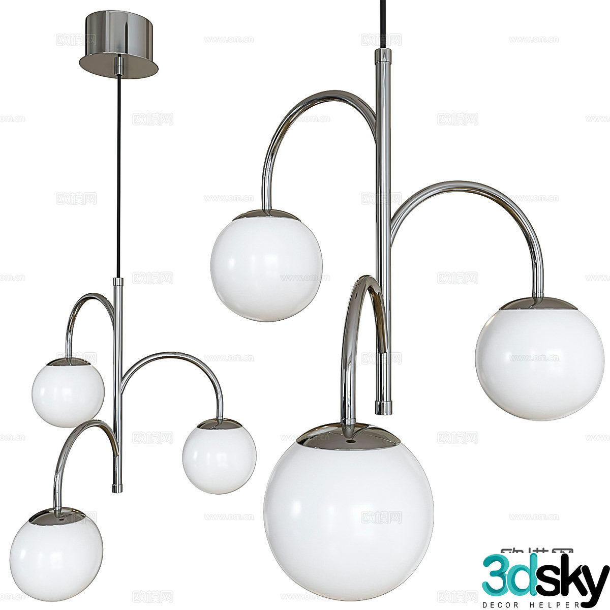 Creative chandelier art chandelier 3d model