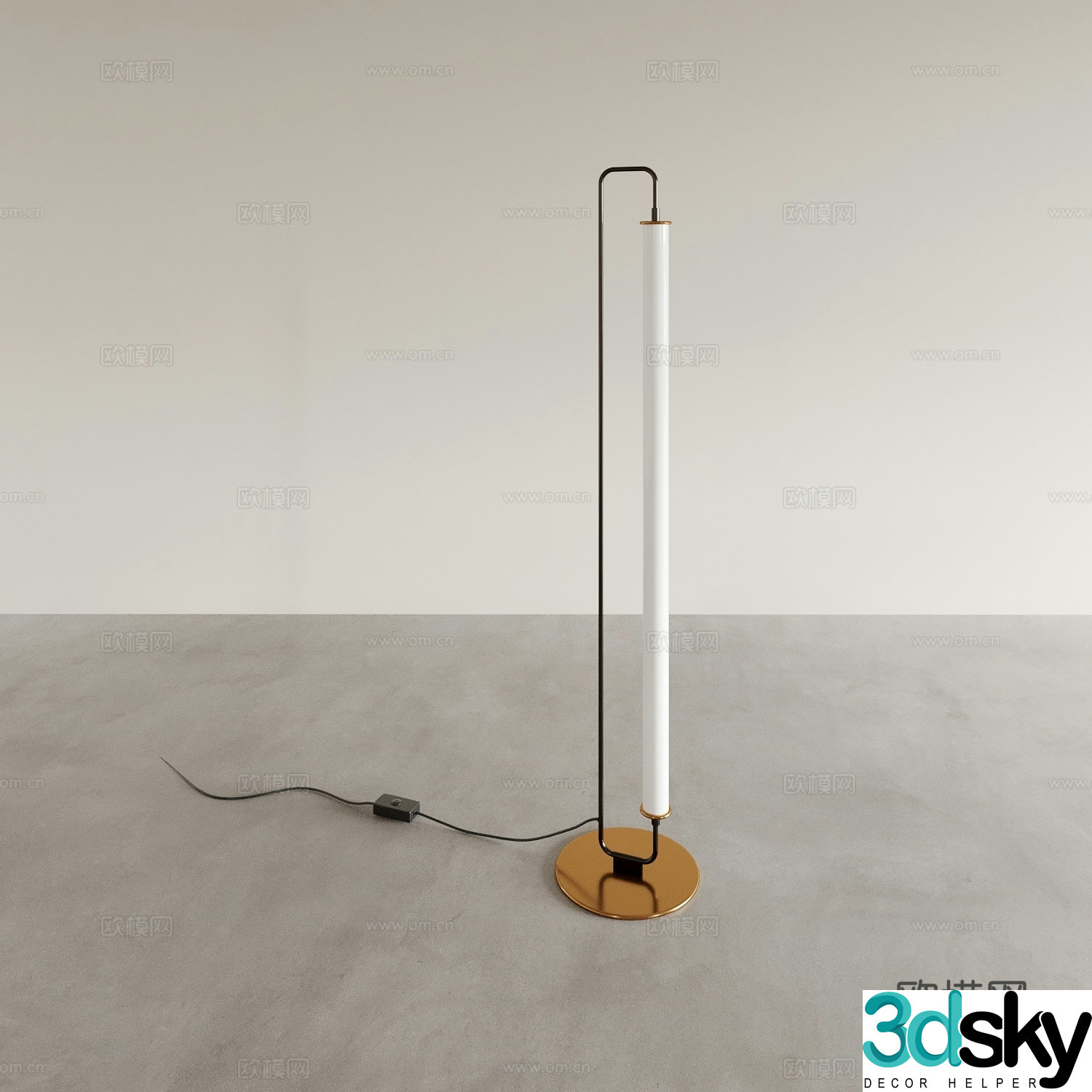 Modern floor lamp ambient light 3d model