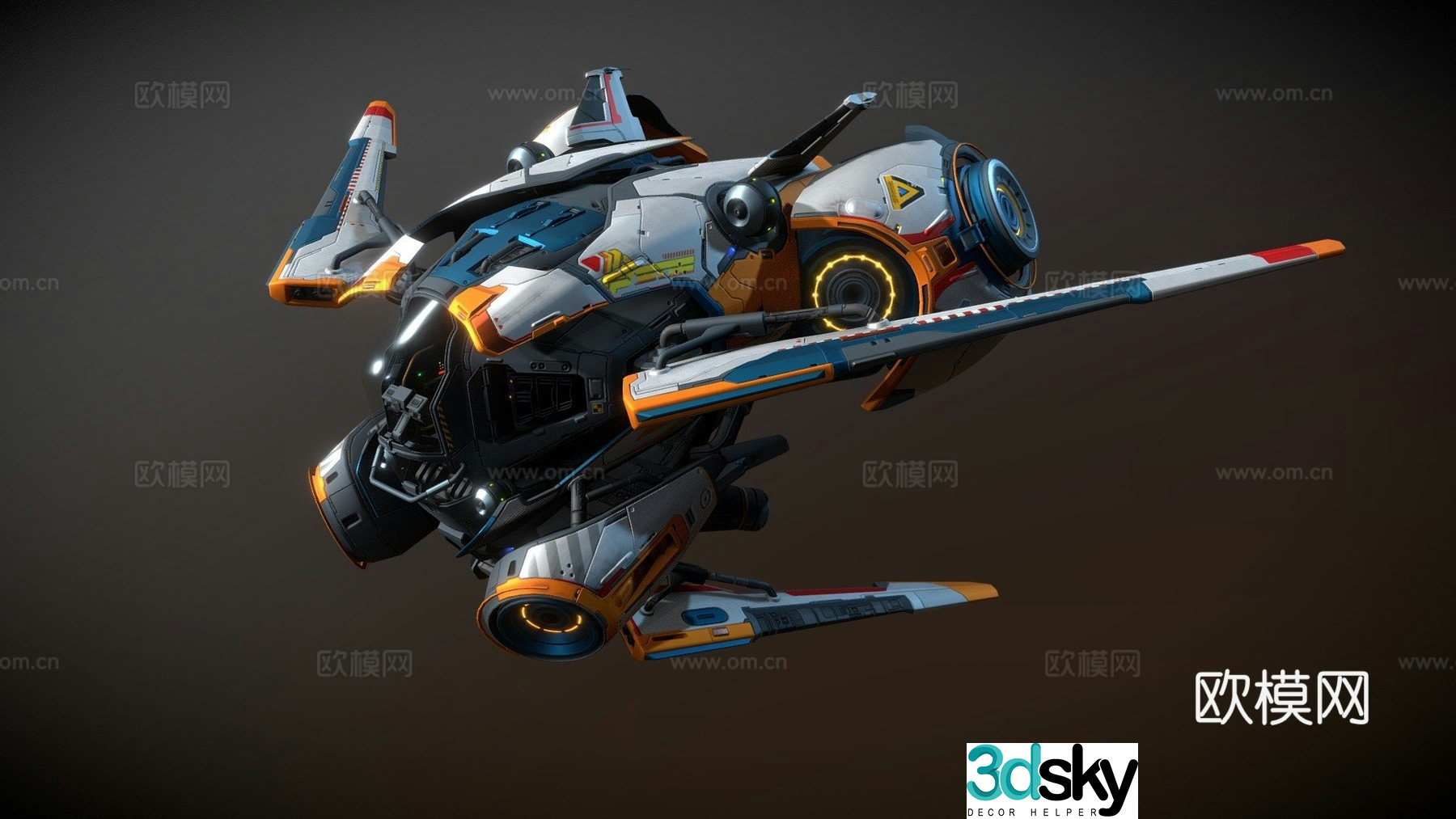 Scavenger Fighter 3d model
