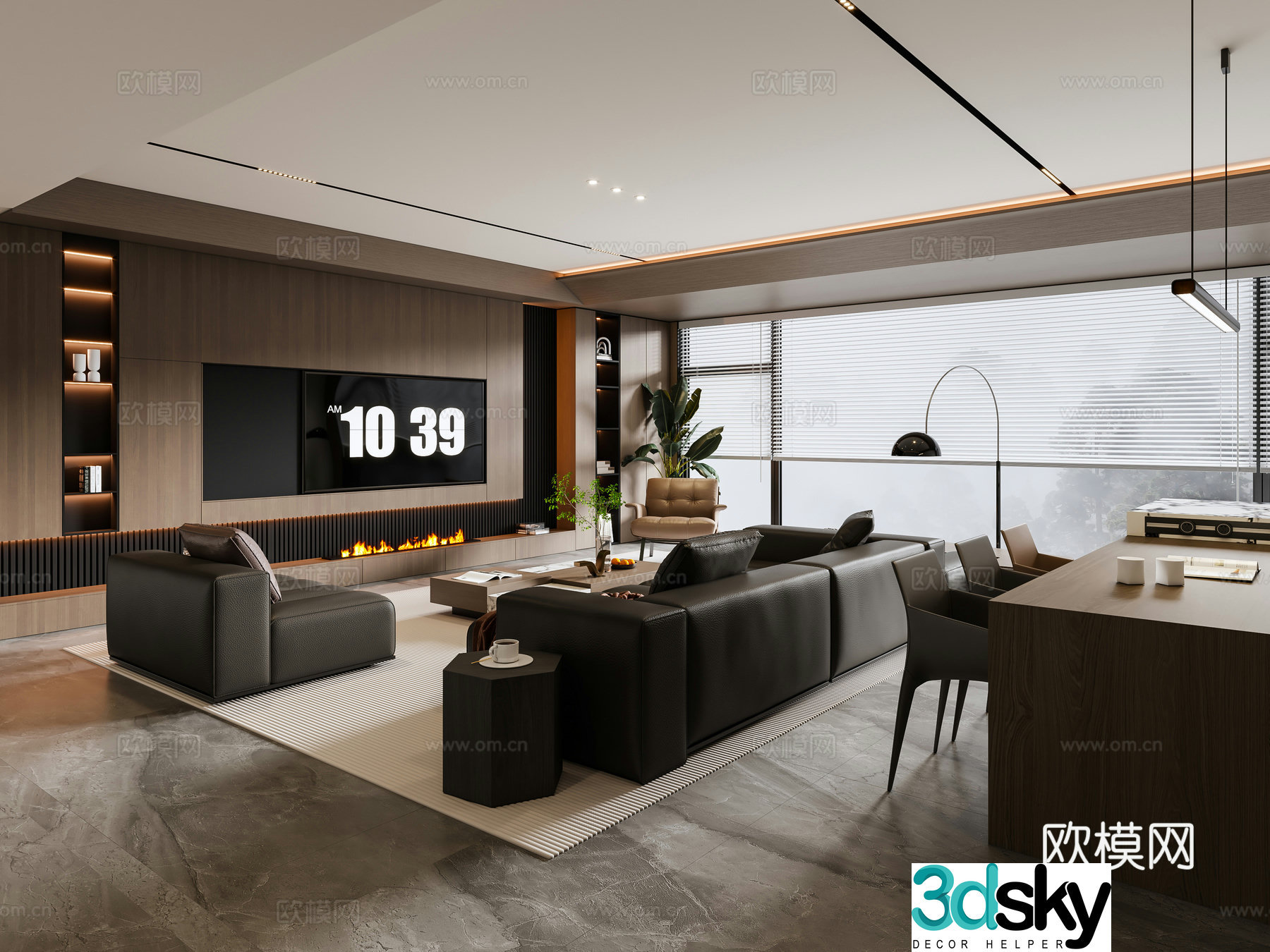 Italian restaurant 3d model