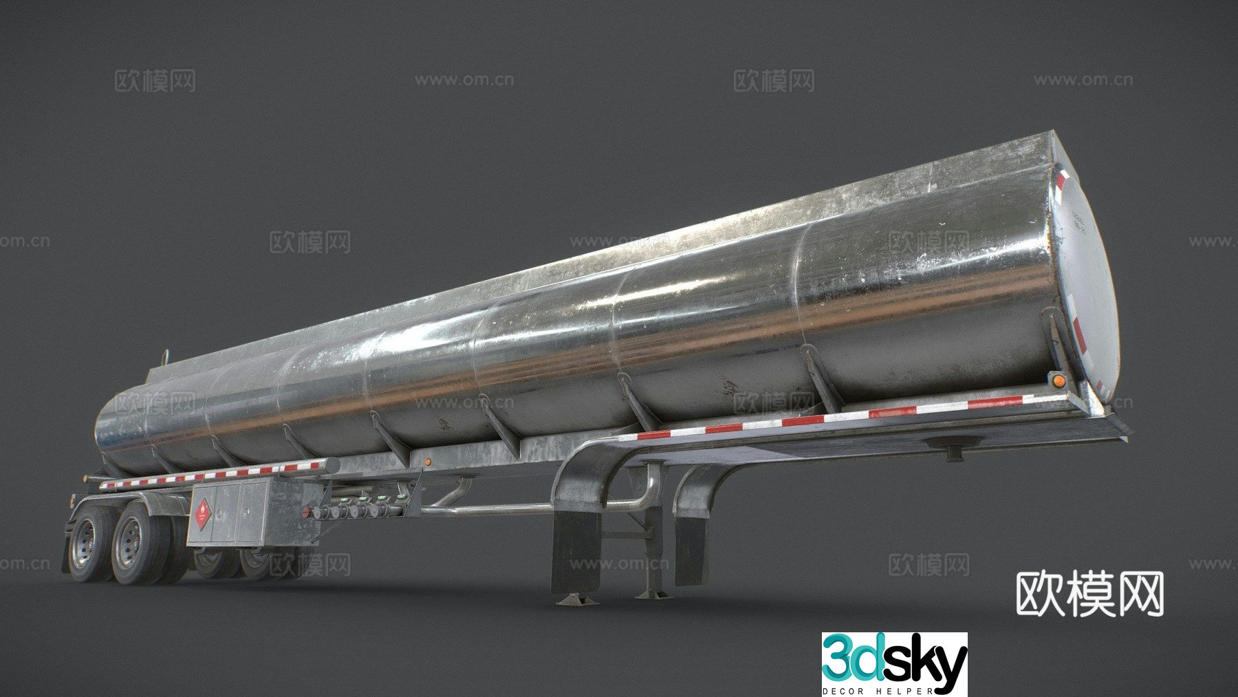 fuel tank trailer 3d model
