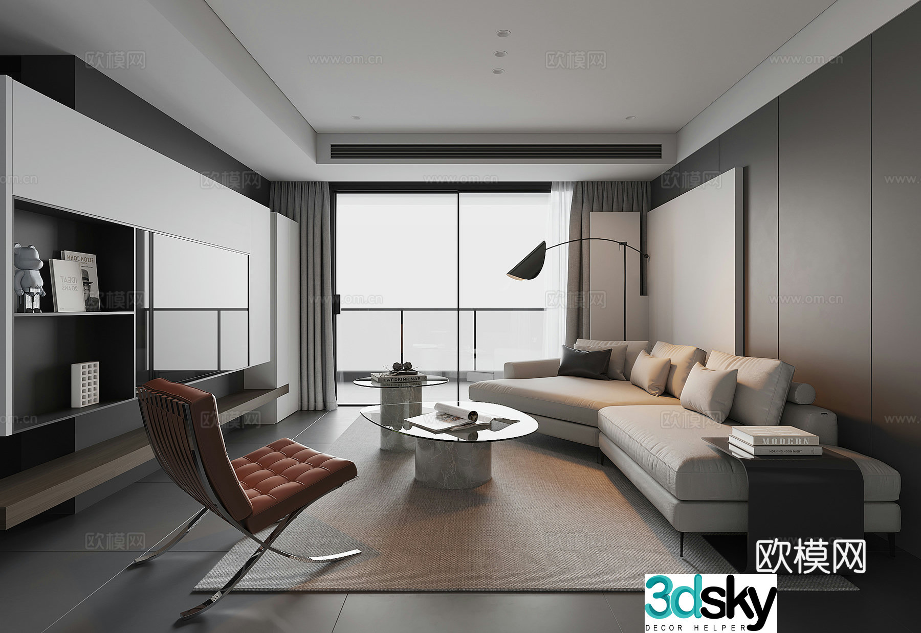 Modern living room 3d model