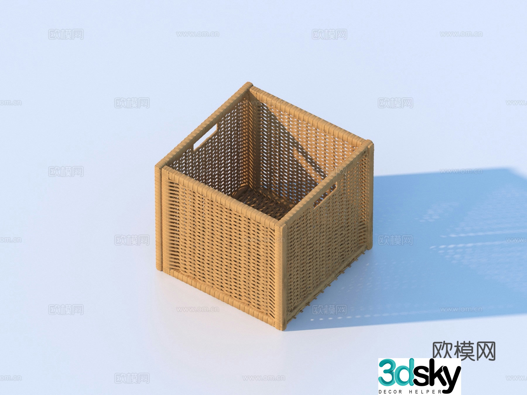 Storage basket storage box 3d model