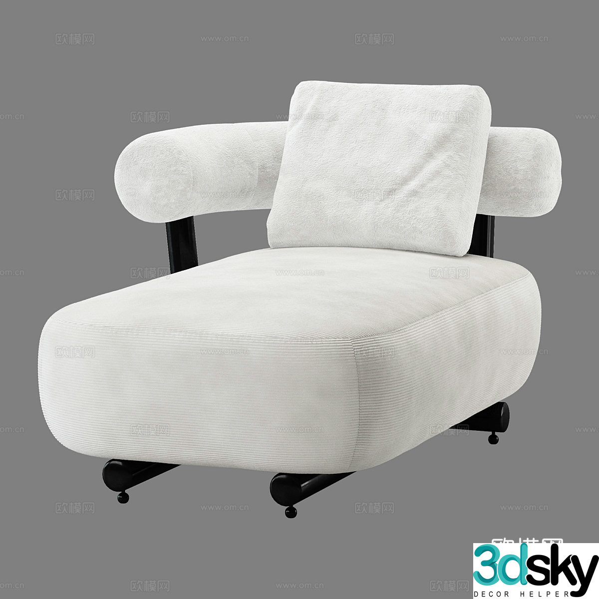 Single sofa leisure sofa 3d model