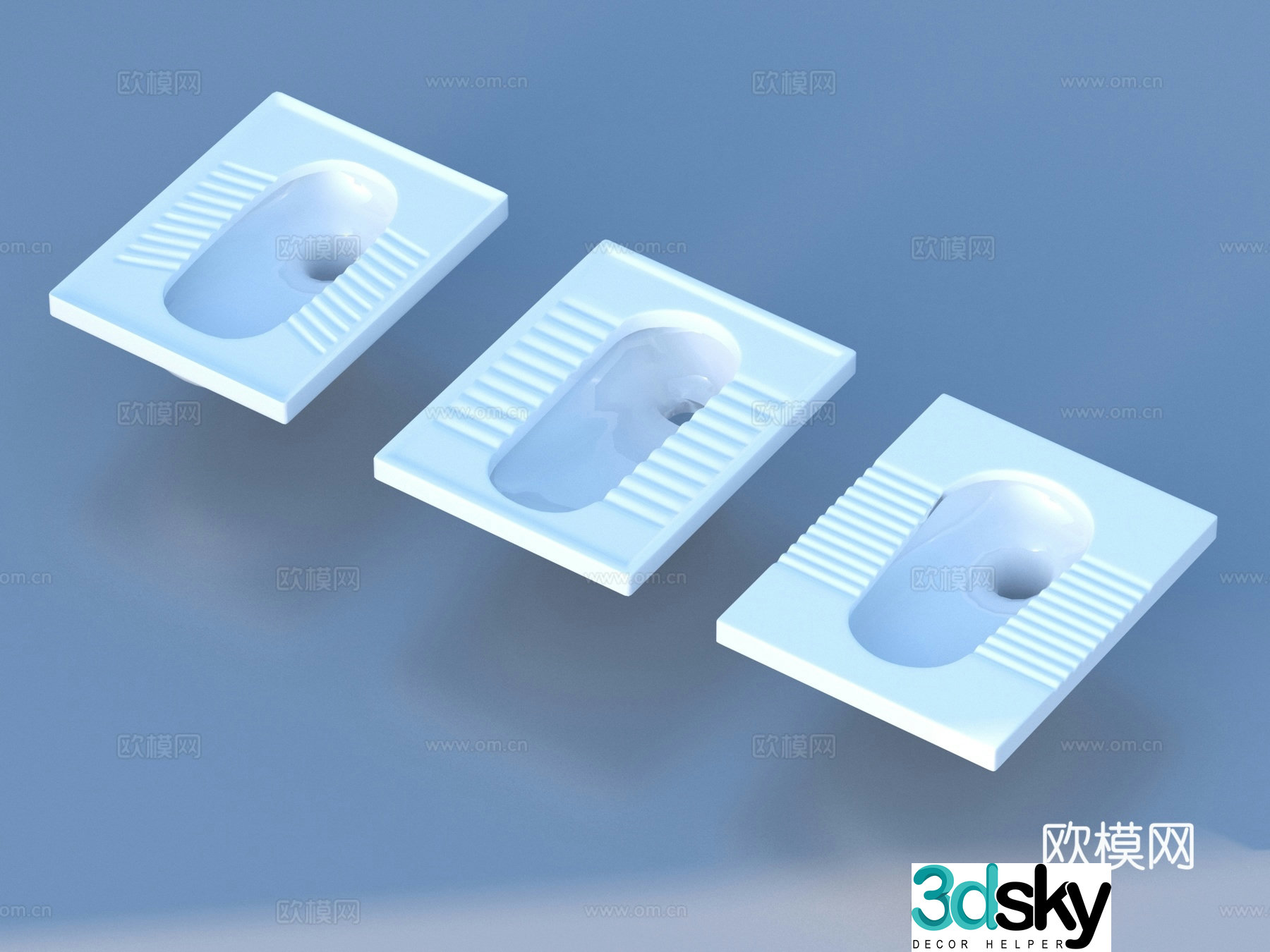 Toilet squat toilet toilet 3D model