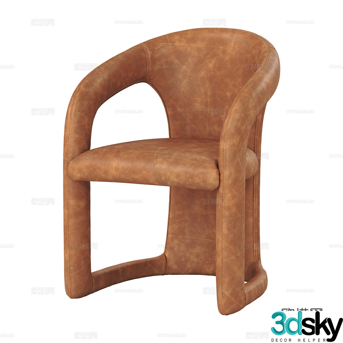 Single sofa leisure sofa 3d model