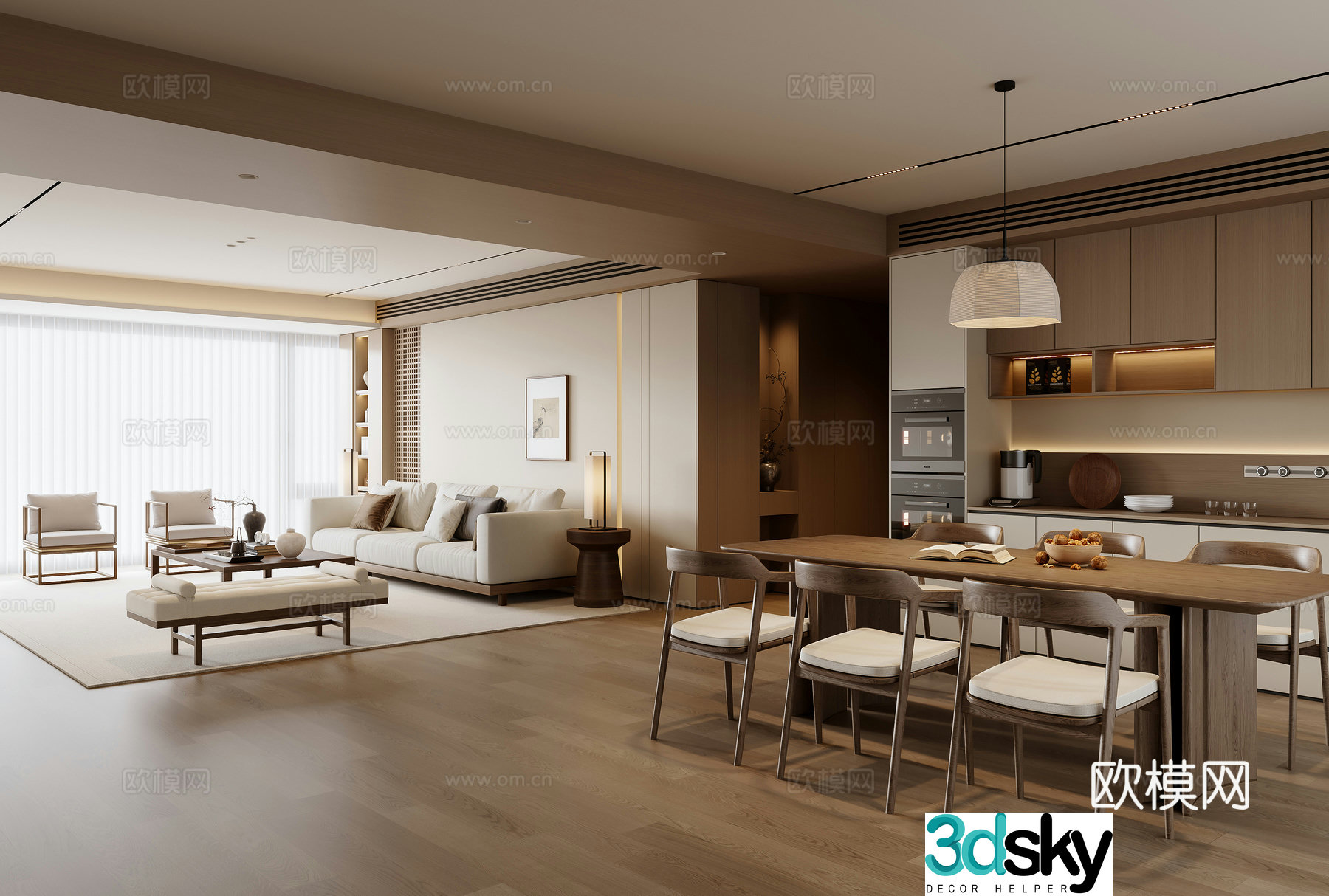 New Chinese restaurant 3D model